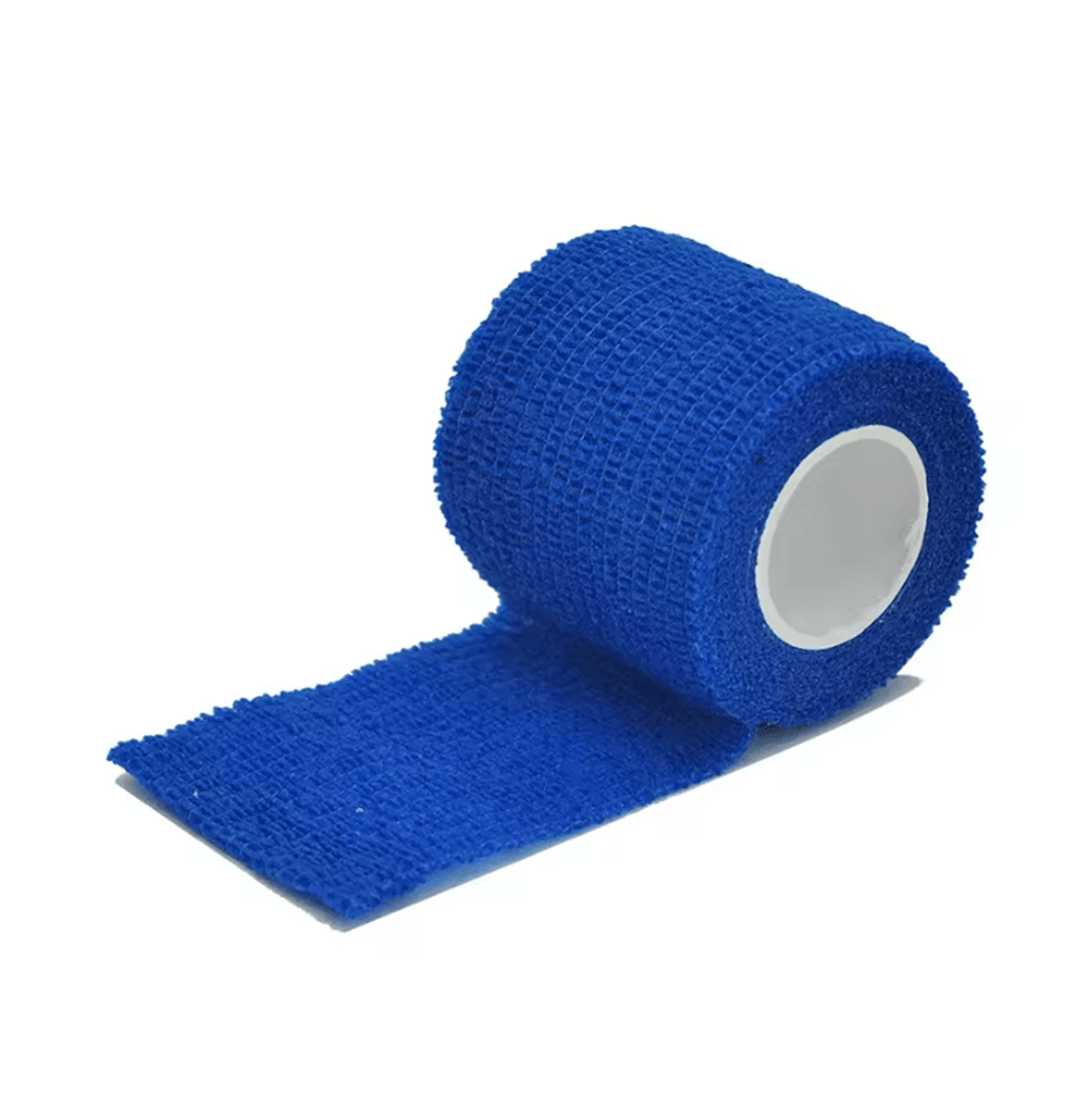 blue self-adhesive elastic sports bandage wrap for finger, wrist & joint support