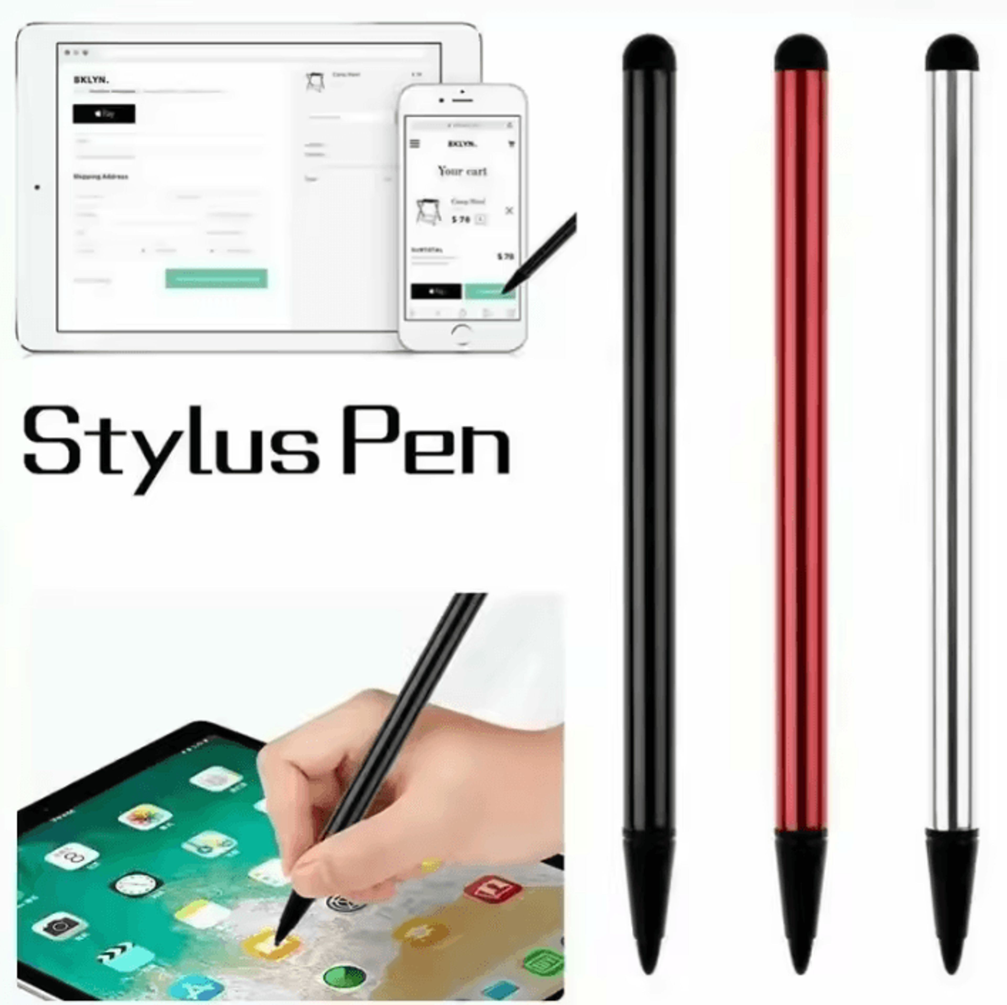 universal capacitive stylus pen for ipad, android tablets & smartphones