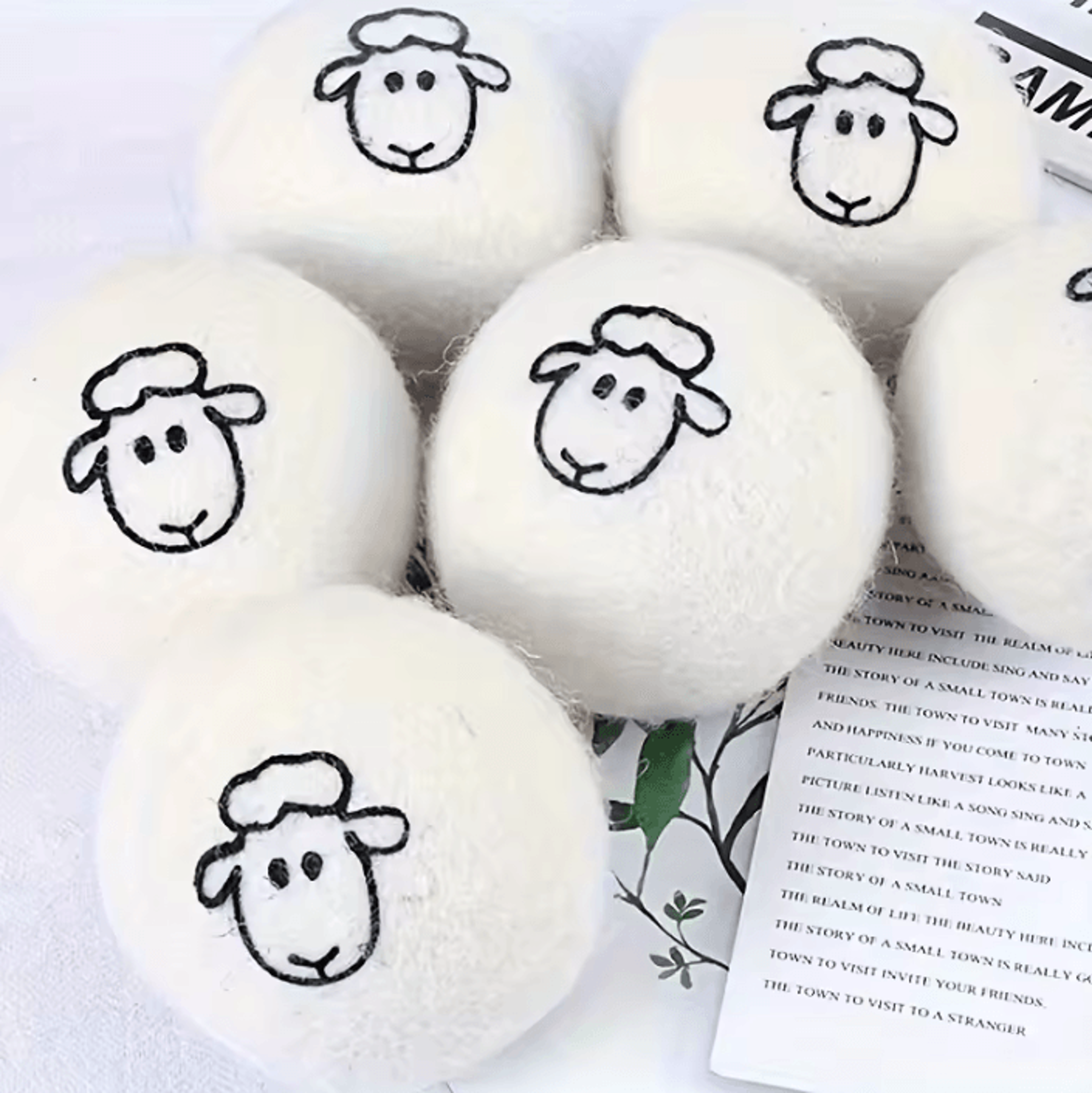 reusable wool dryer balls – natural fabric softener for faster, softer laundry