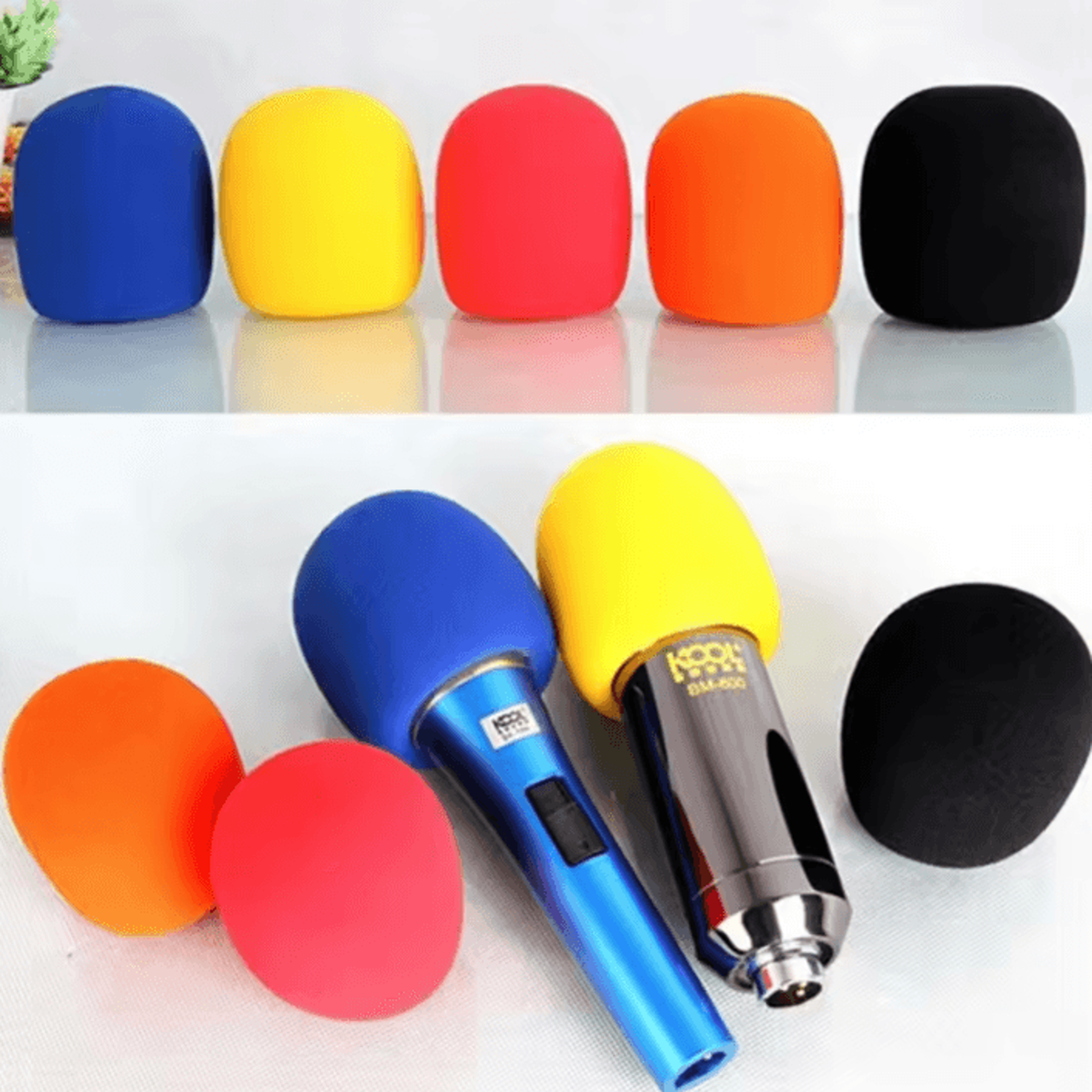 colorful microphone foam windscreen covers for wireless handheld mics