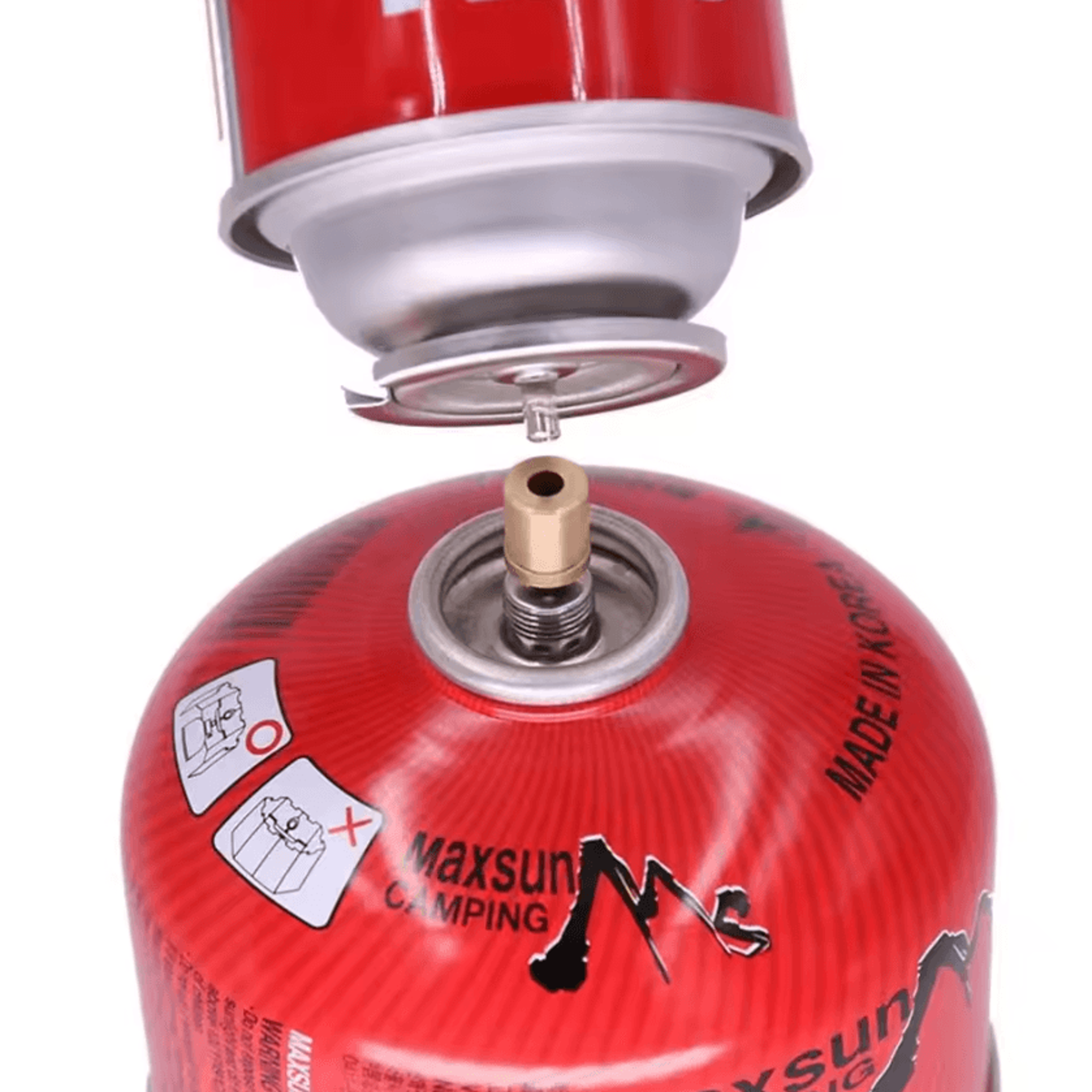 butane gas refill adapter for camping stoves & gas canisters