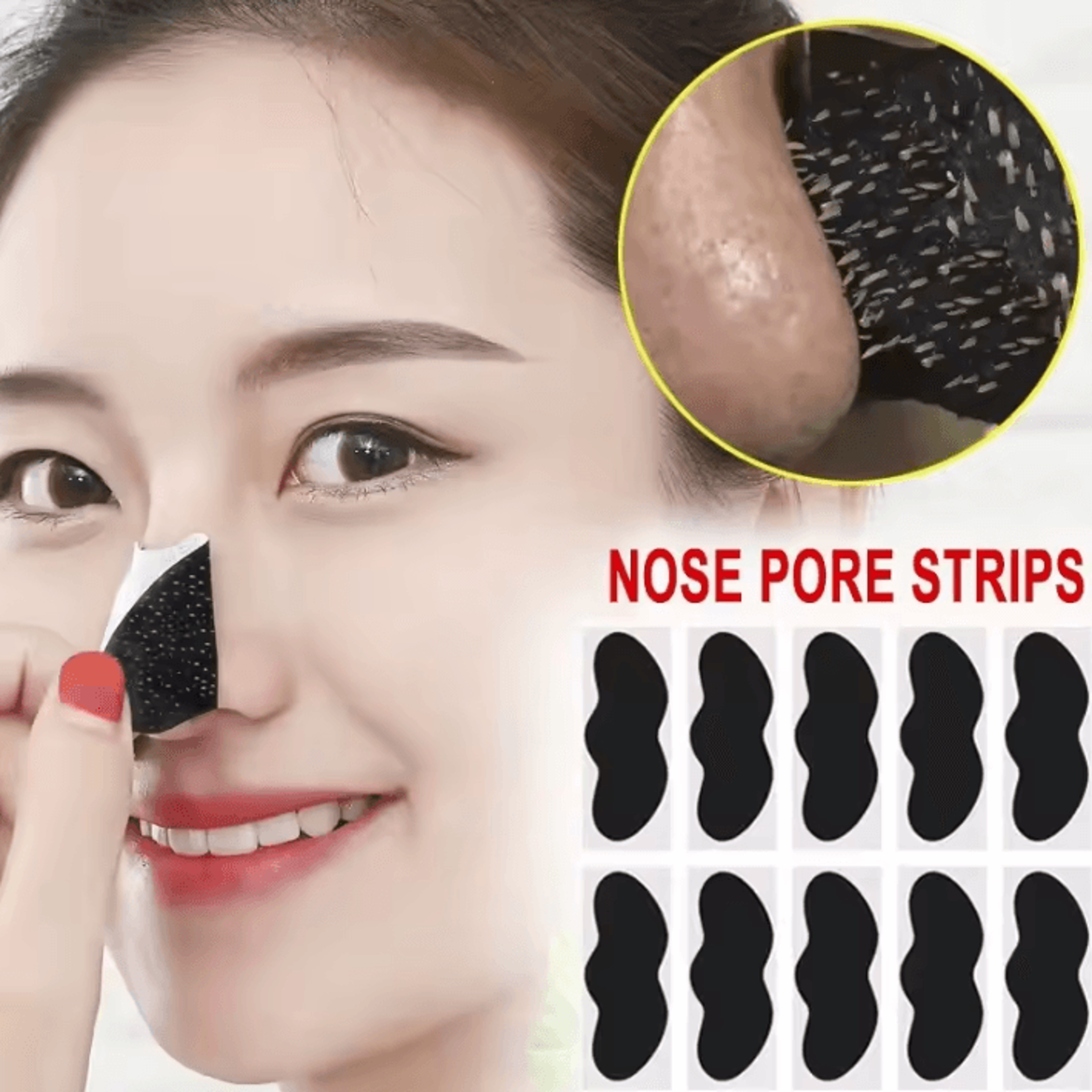 deep cleansing blackhead removal nose strips