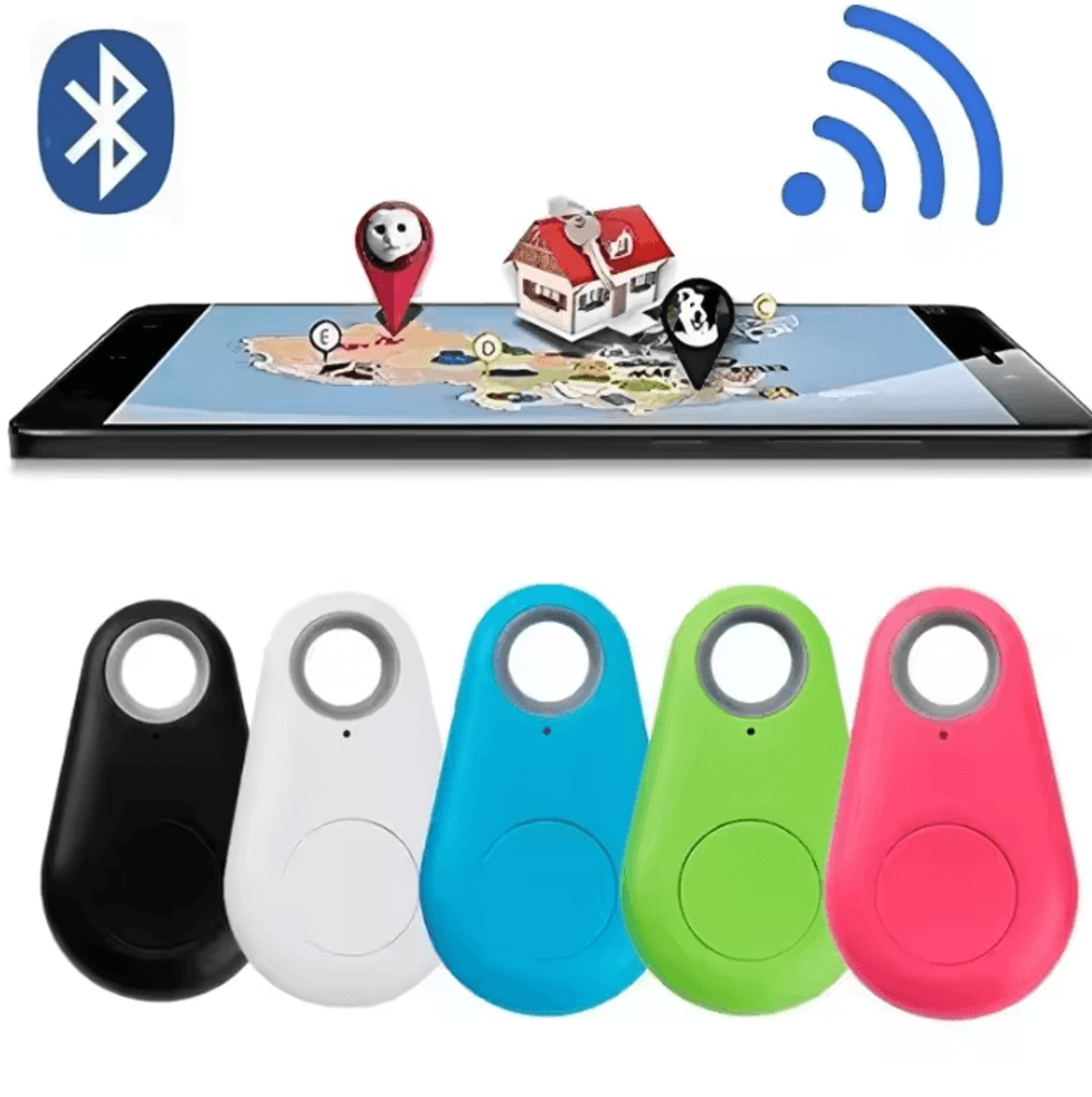 smart bluetooth gps tracker for keys, wallets and pets