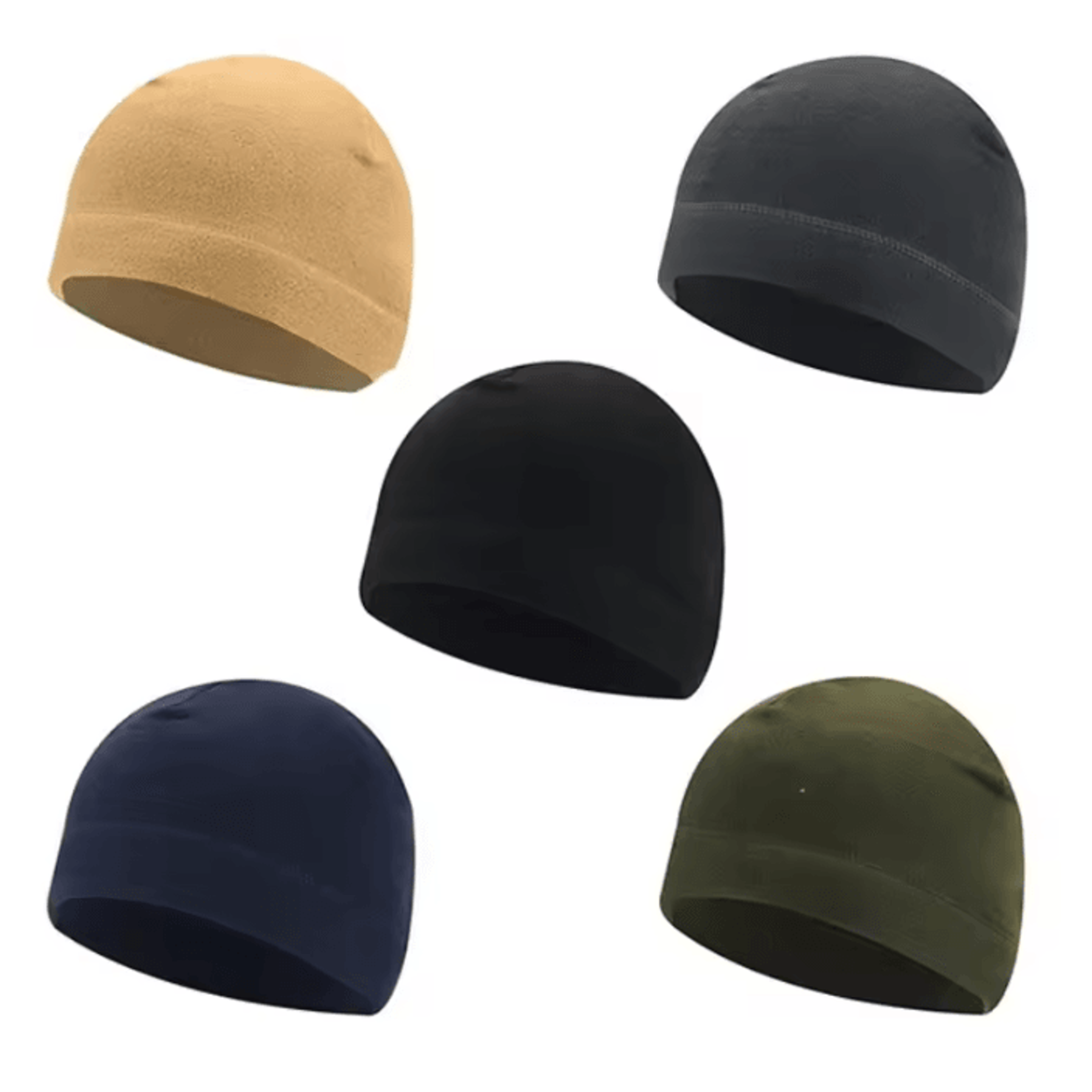 polar fleece winter beanie hat for men and women