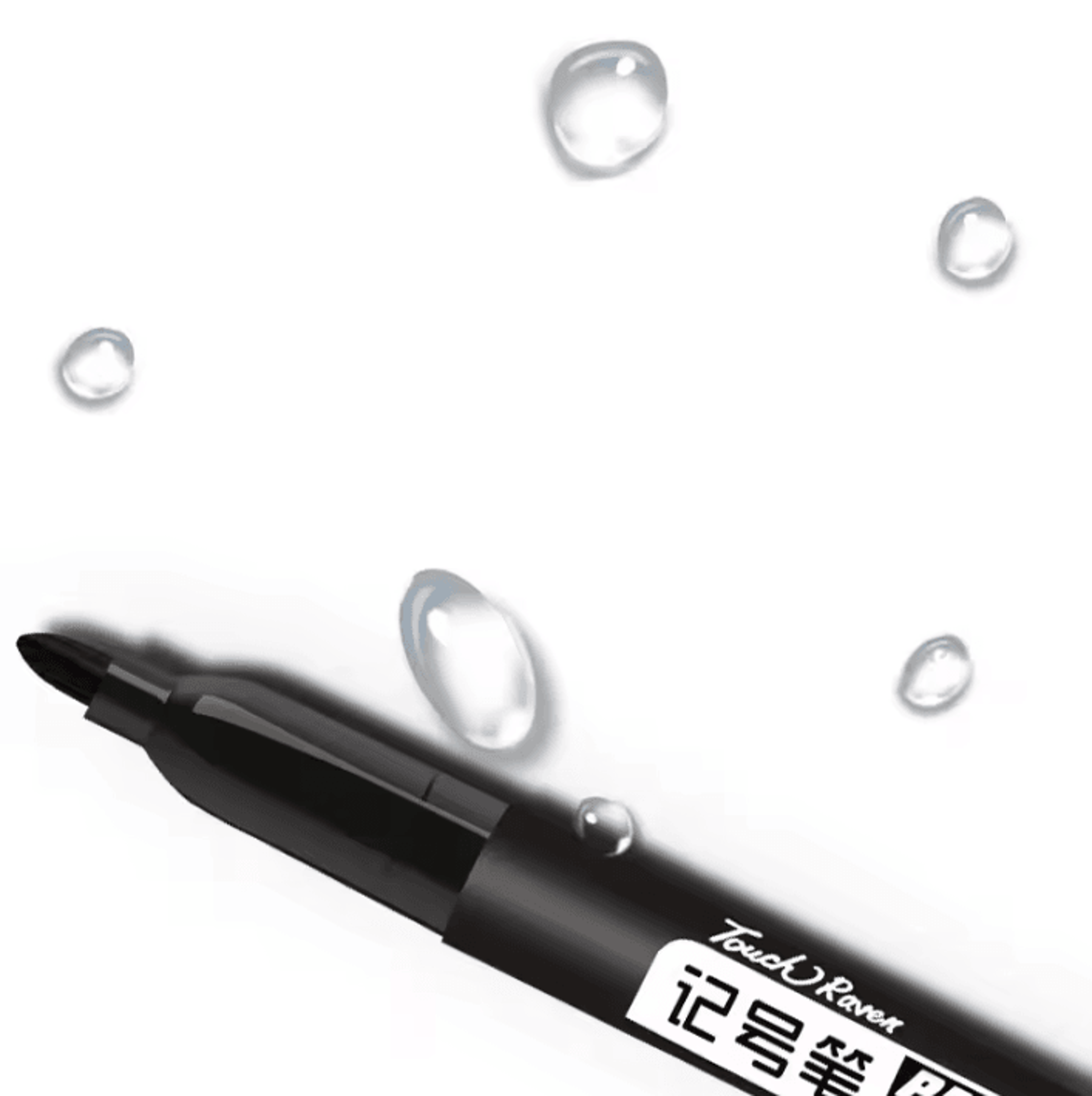 permanent marker pen set with waterproof fine tip