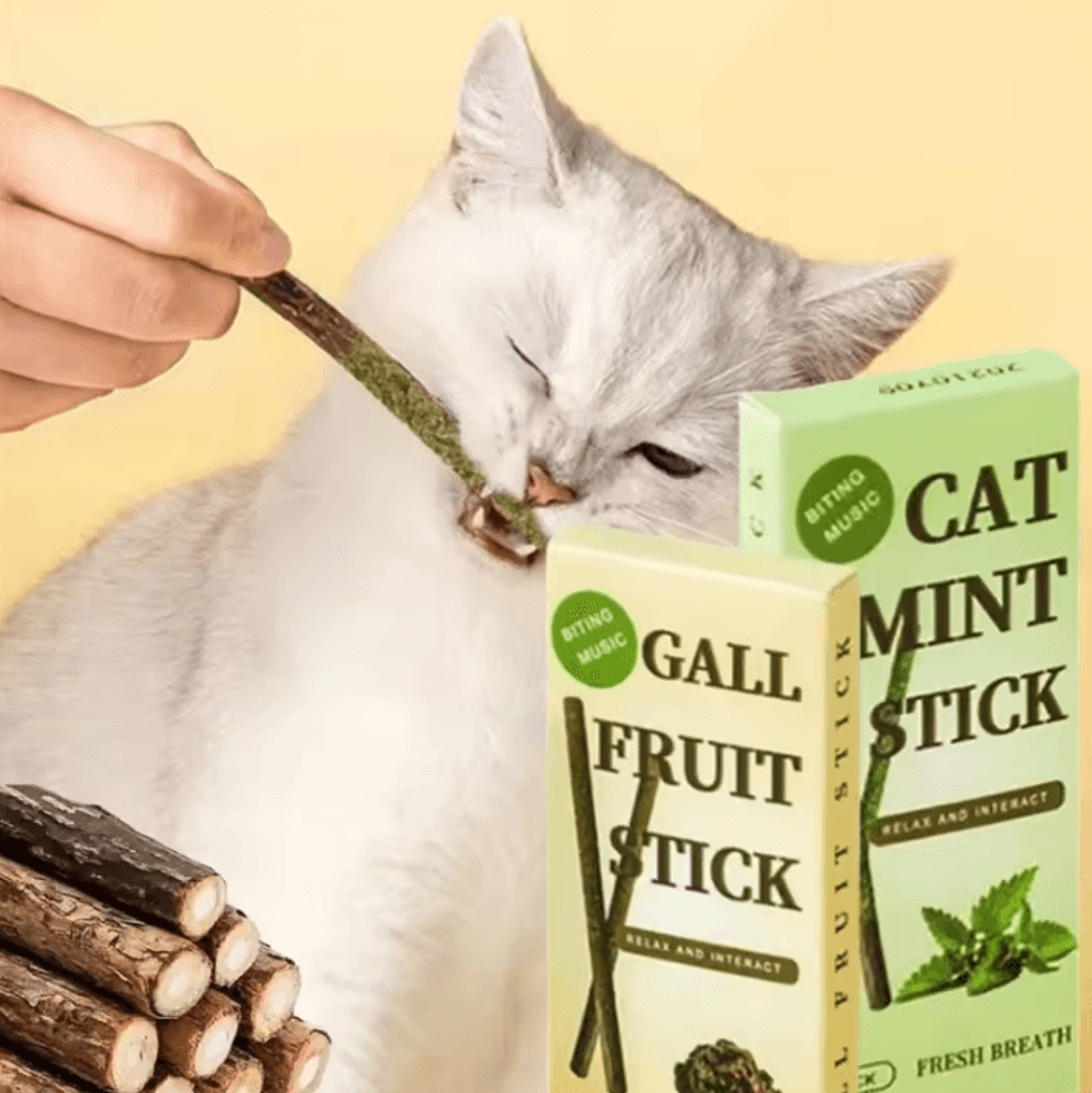 natural matatabi cat chew sticks for dental care and play