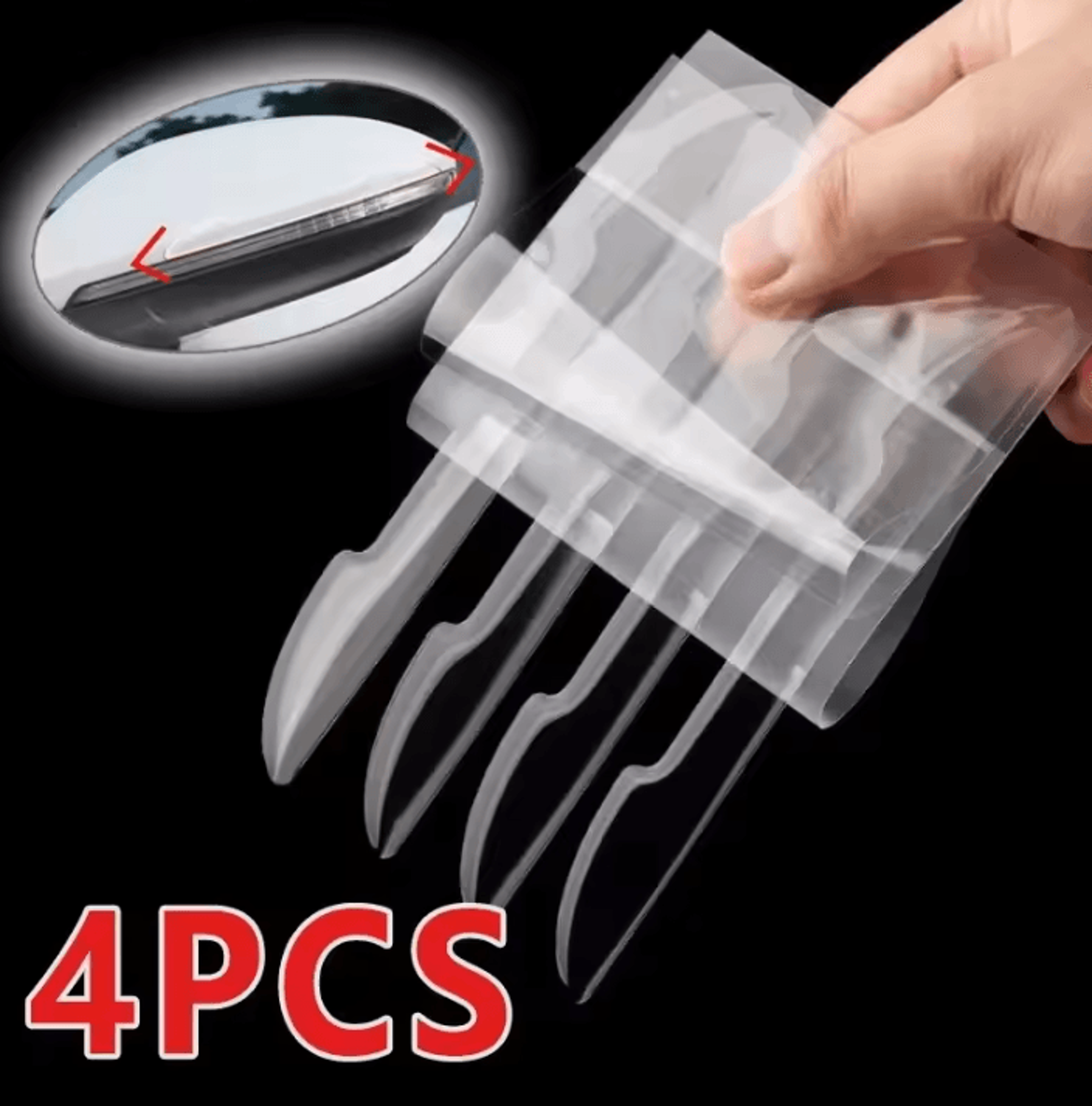 transparent car door edge protector strips anti-collision guards