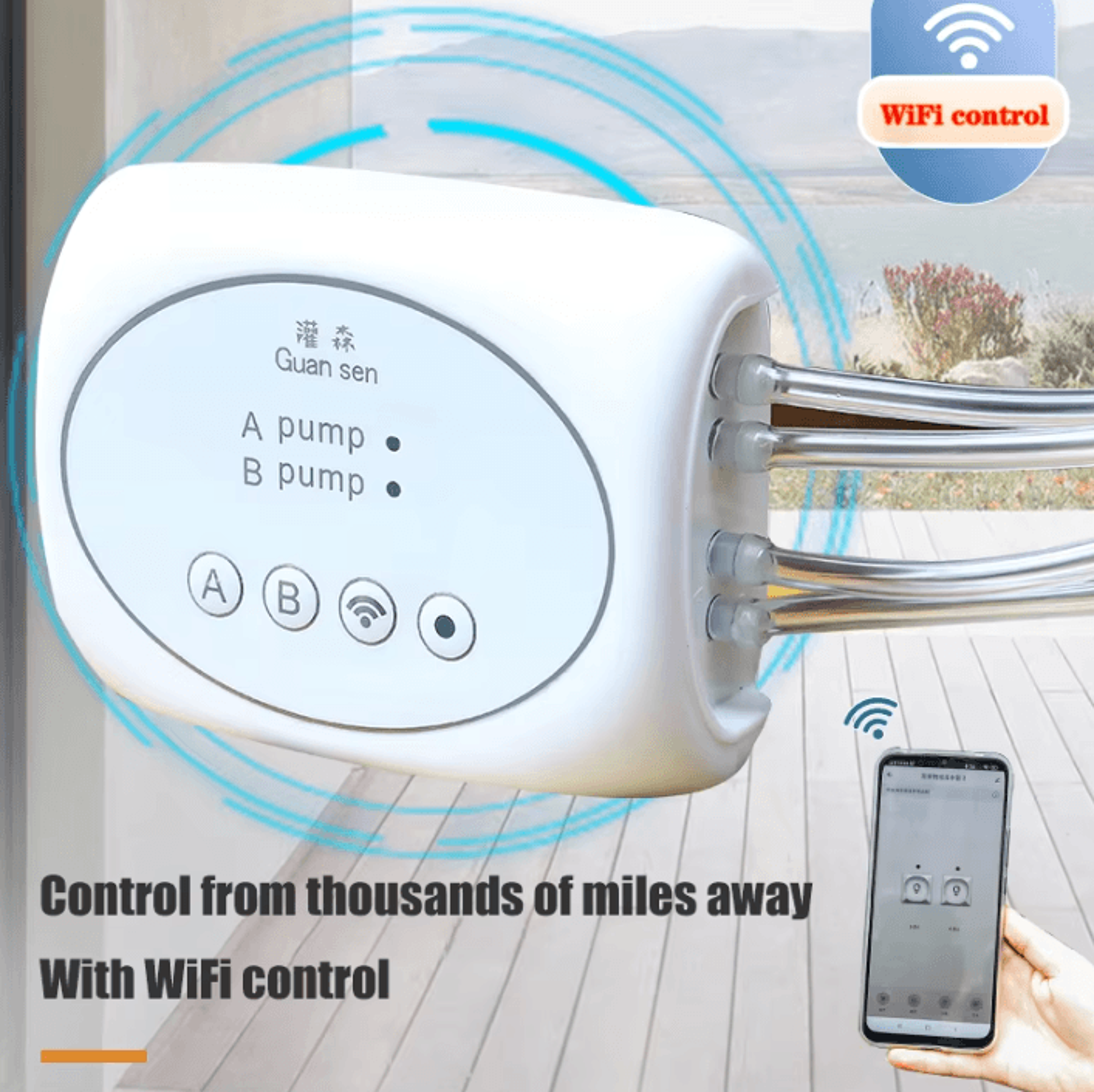 smart wifi drip irrigation system automatic garden watering controller
