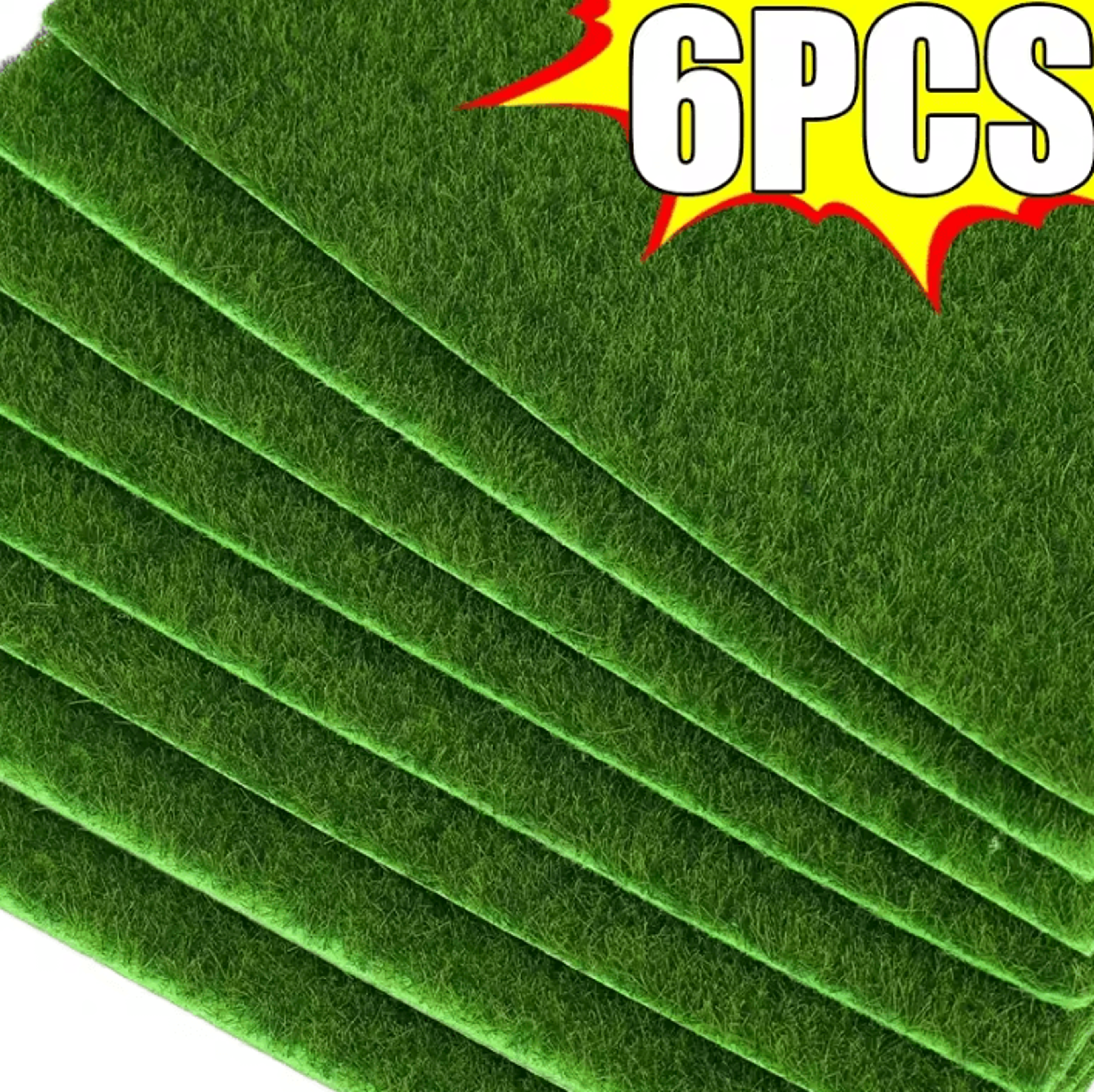 artificial grass mat diy green lawn turf for home, garden & decorative displays