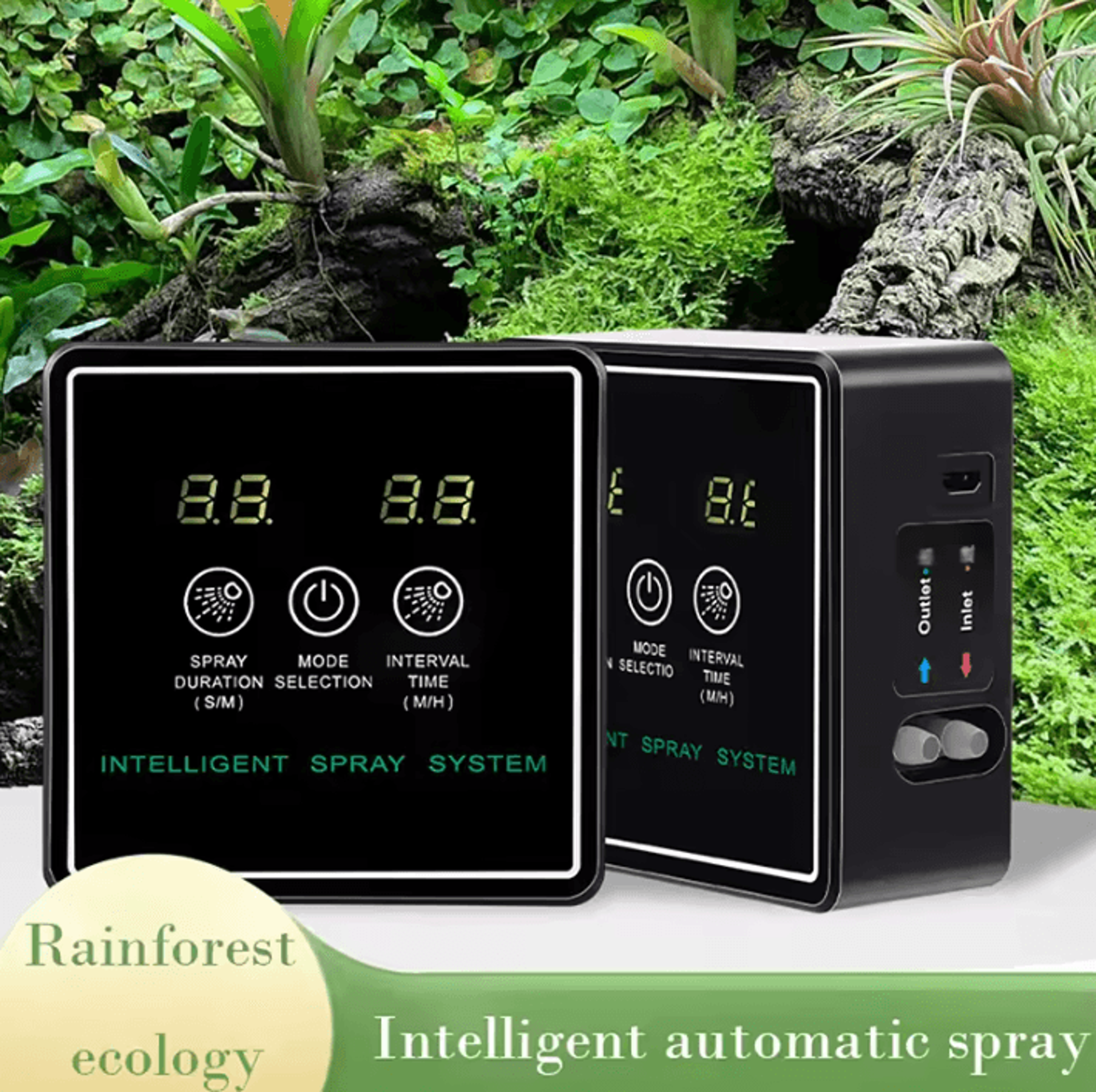 touch screen automatic mist sprinkler system with electronic timer