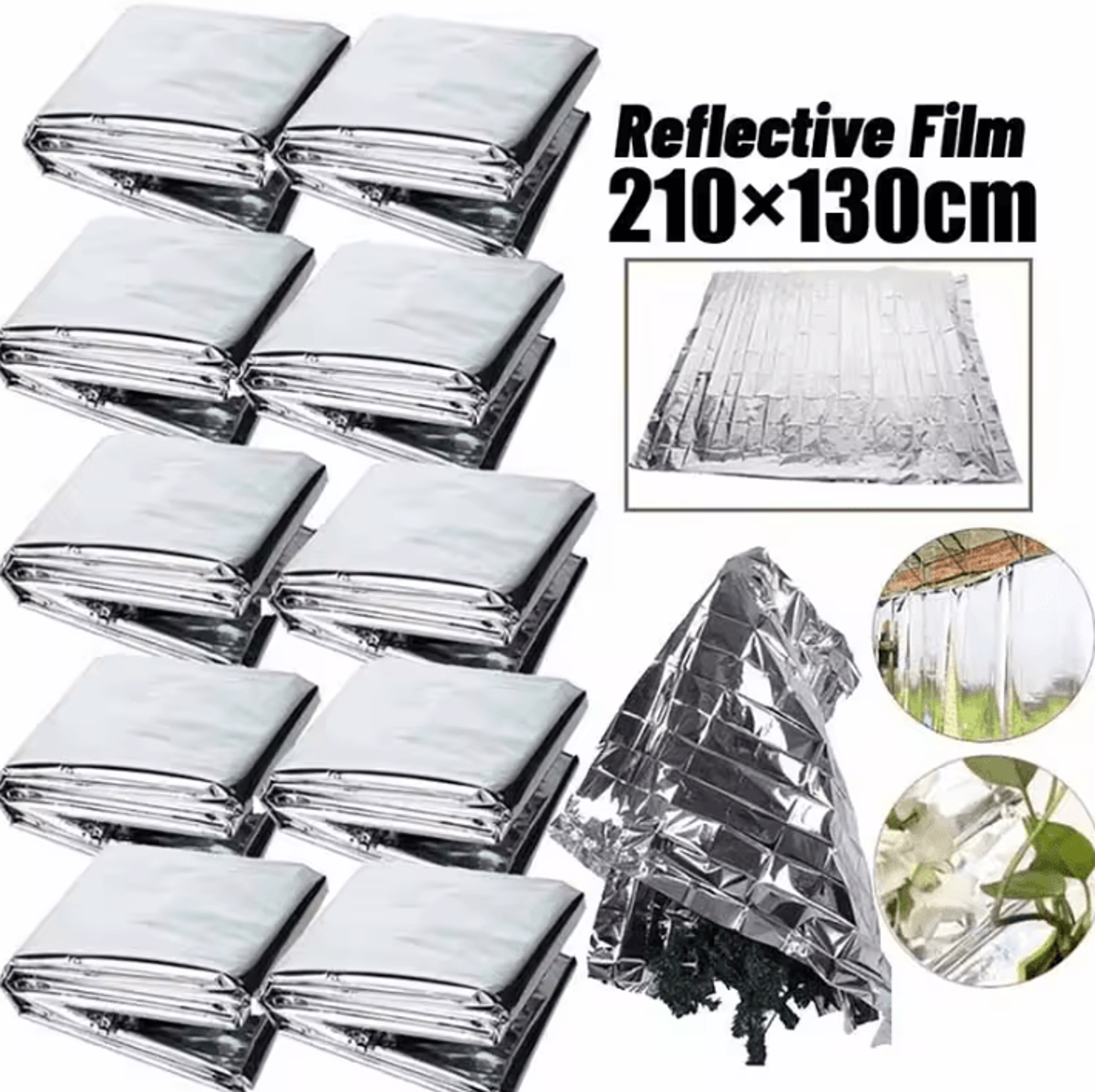 reflective silver mylar film sheet for greenhouse and hydroponic growing