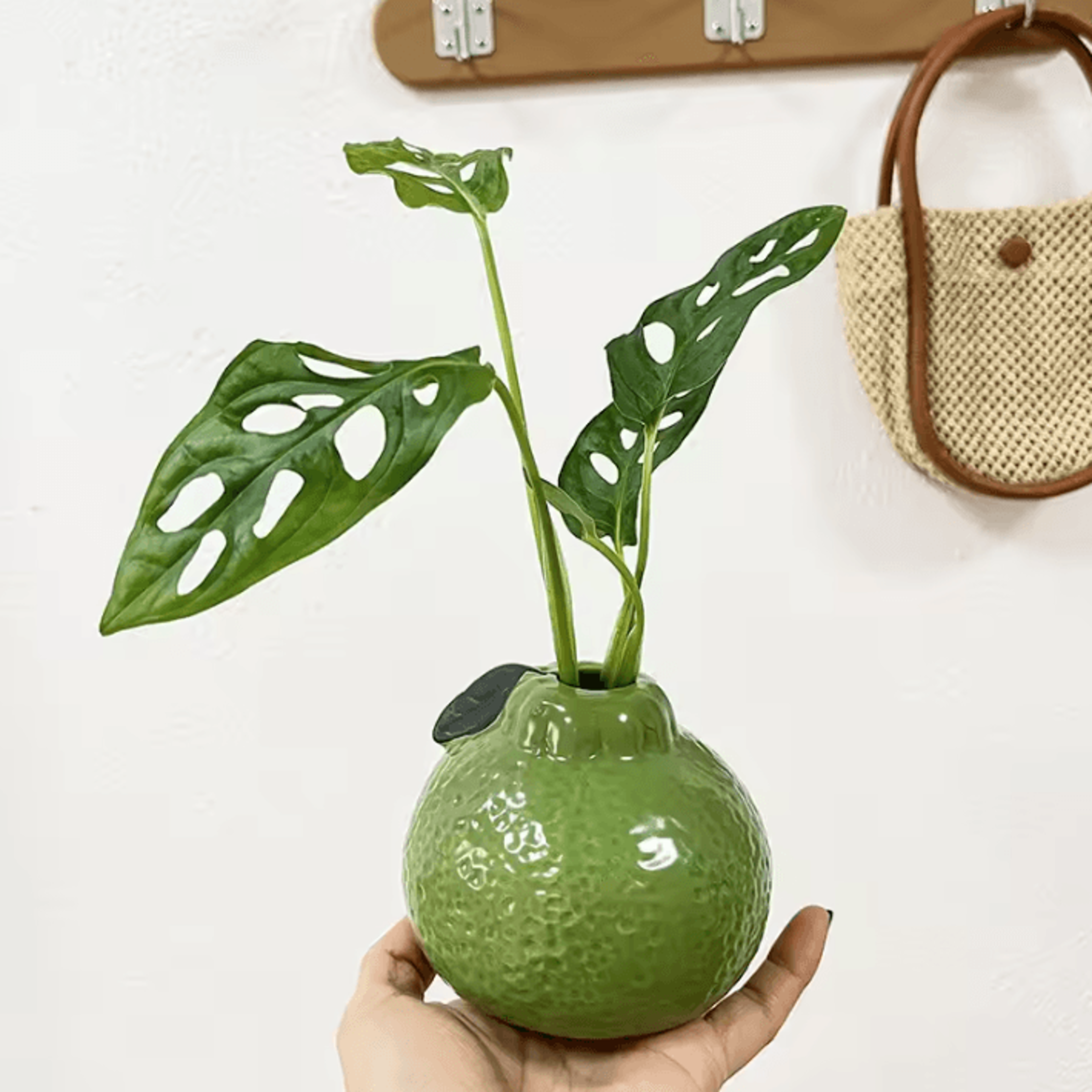 fruit-shaped ceramic vase for modern home table decor