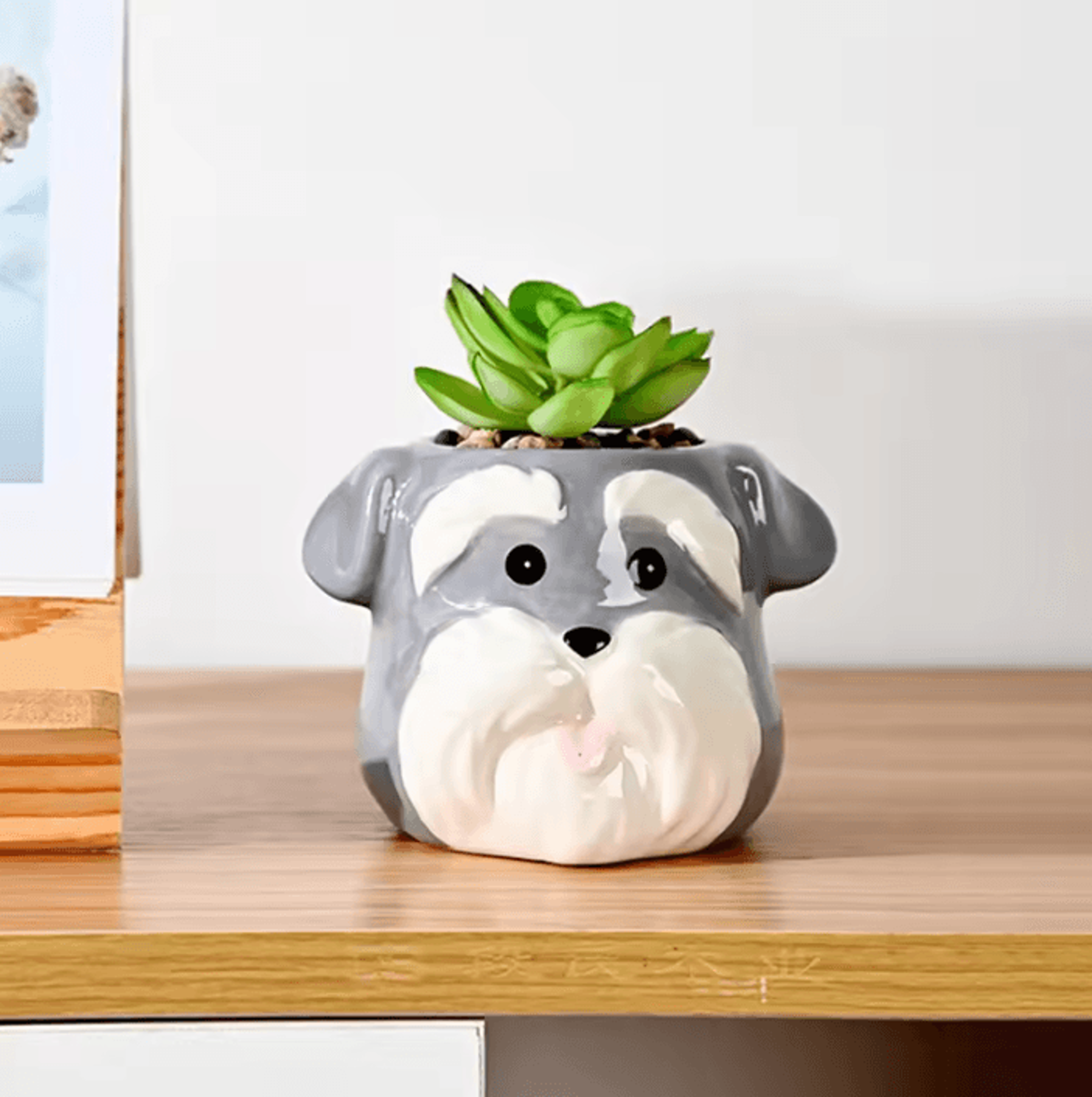 ceramic animal succulent flower pot for home and office decor