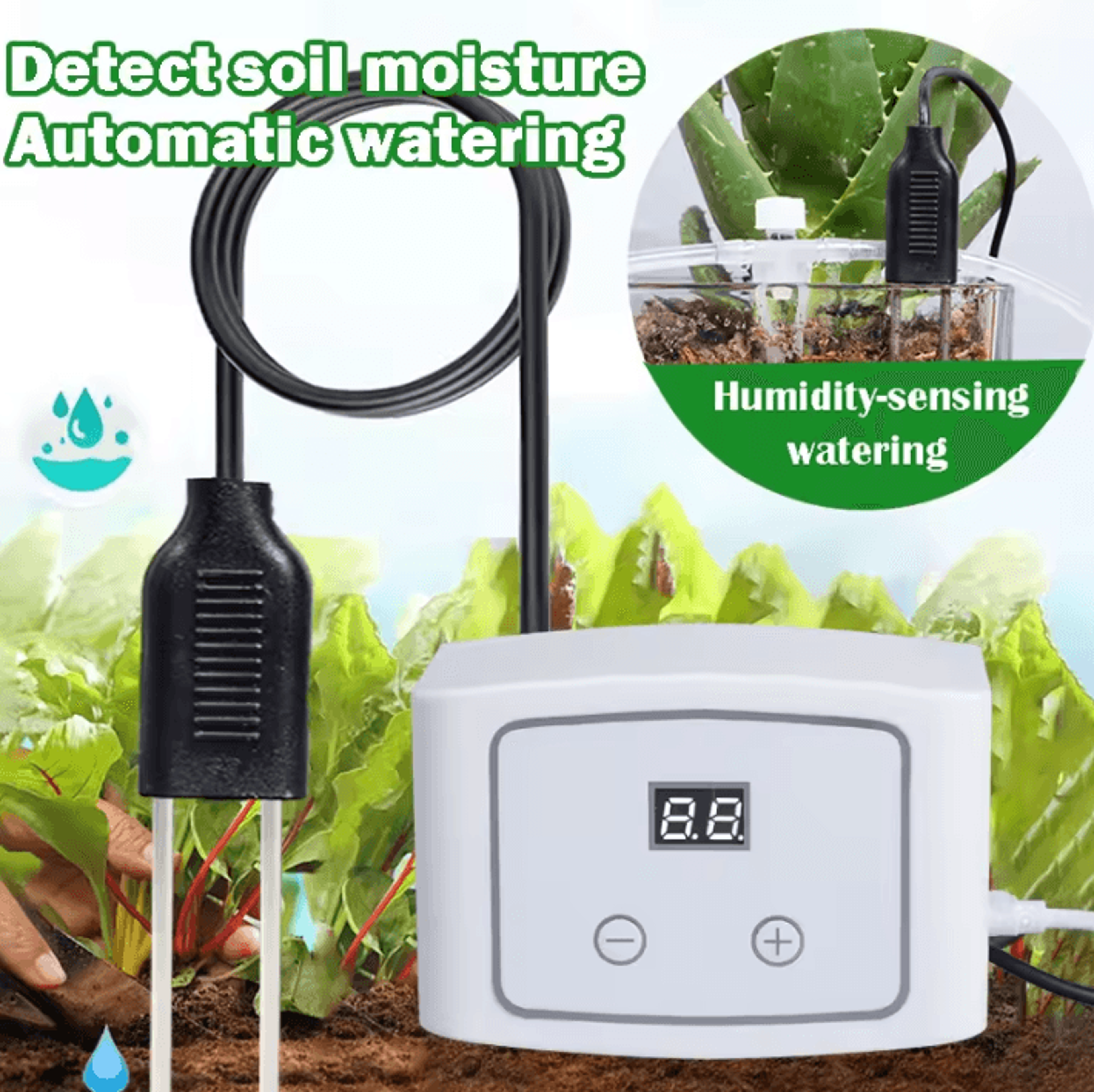 garden soil moisture sensor automatic watering system for potted plants