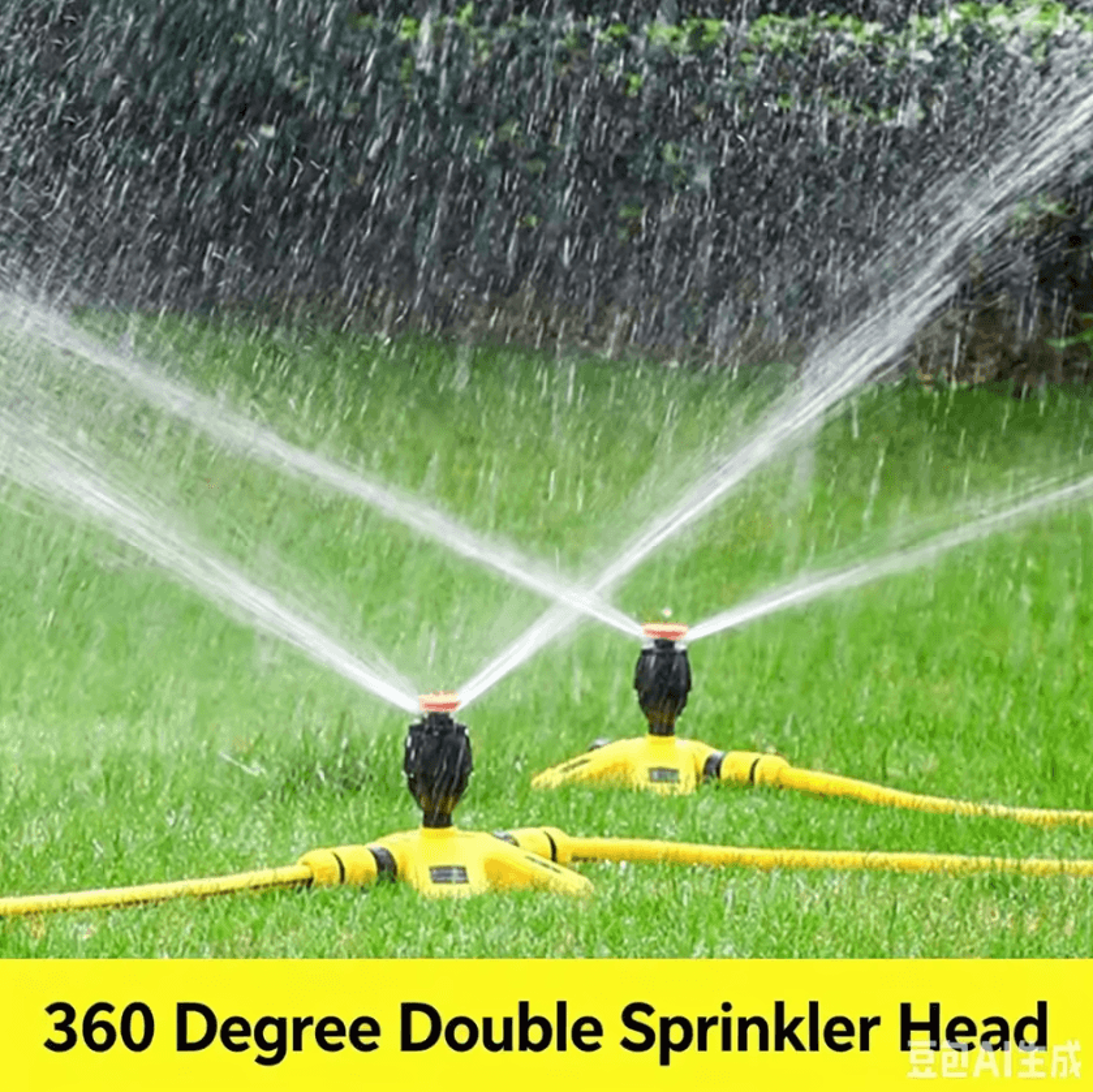 360 degree rotating lawn sprinkler for garden irrigation and yard watering
