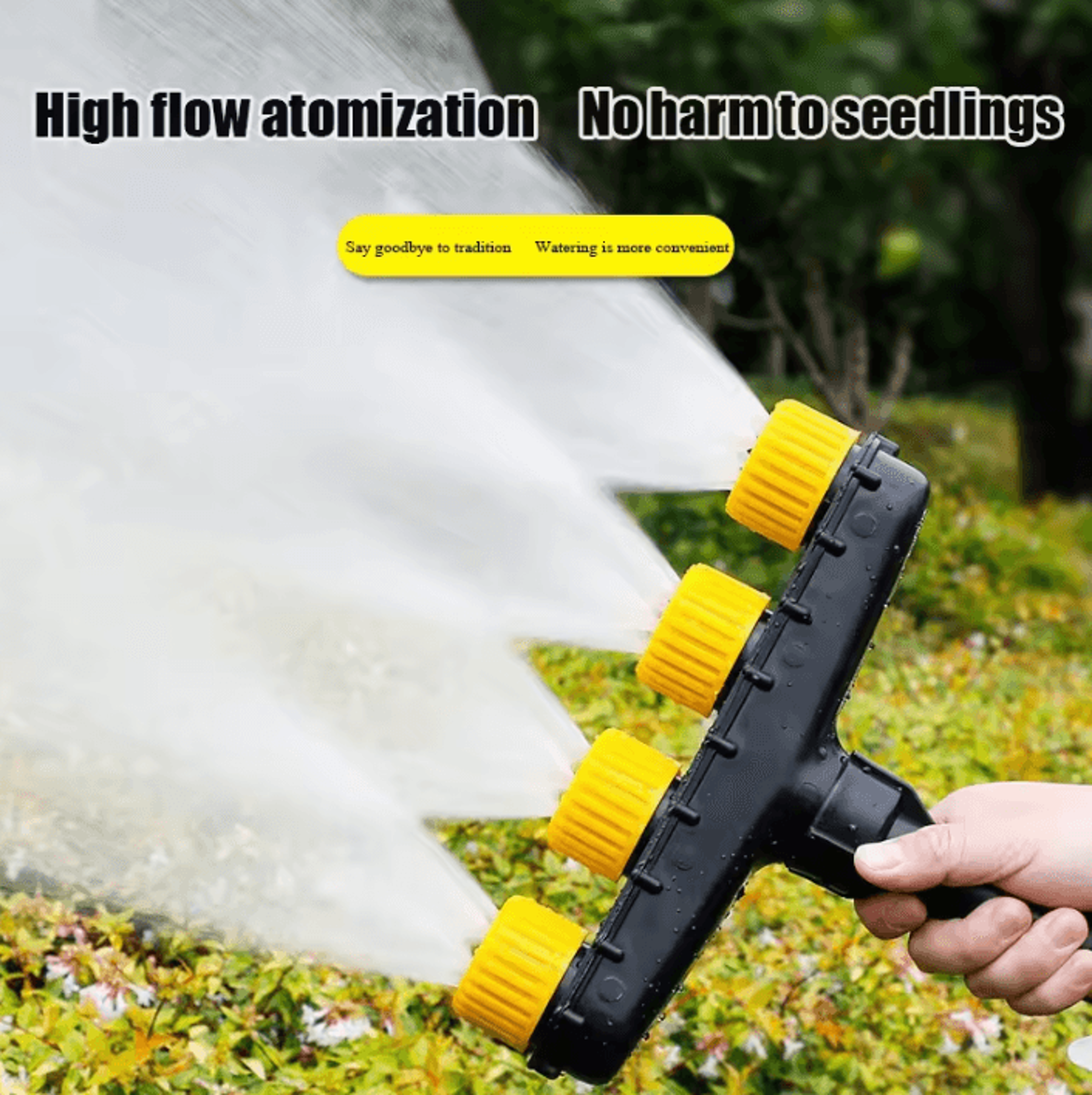4/5 head adjustable garden atomizer sprinkler nozzle for lawn and vegetable irrigation