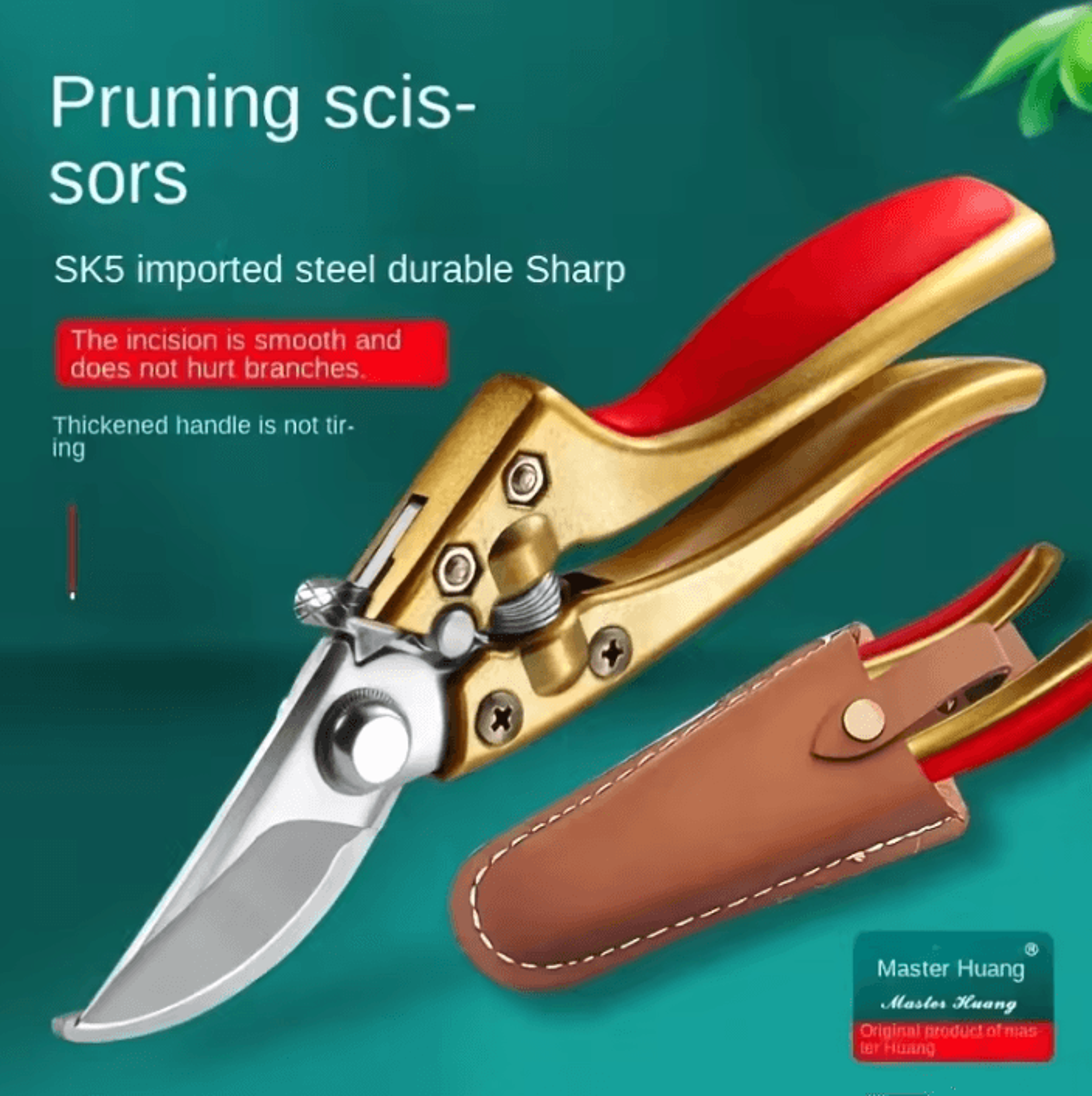 professional garden pruning shears for fruit trees, flowers, and branch trimming