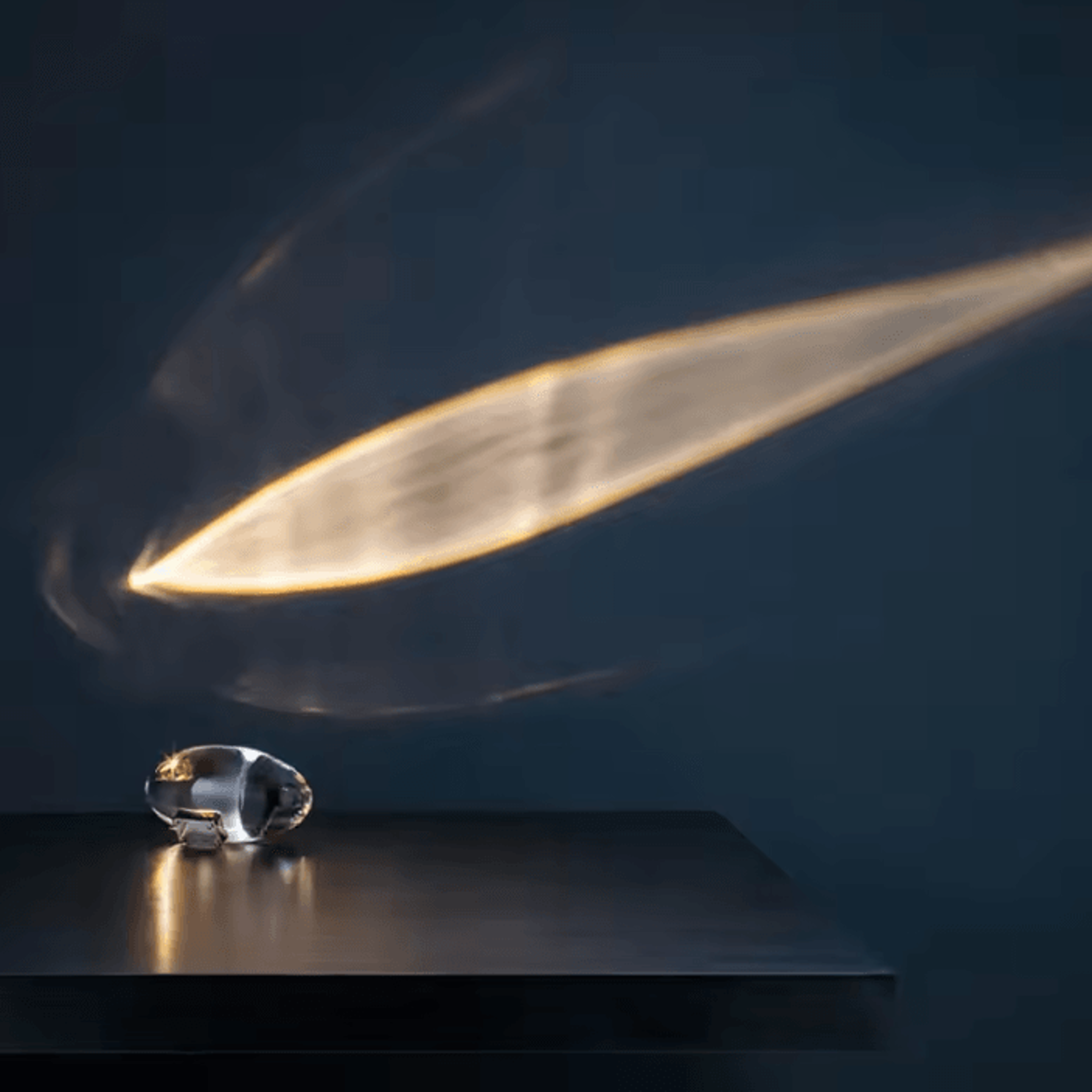 crystal eye of the sky led table lamp for modern home decor