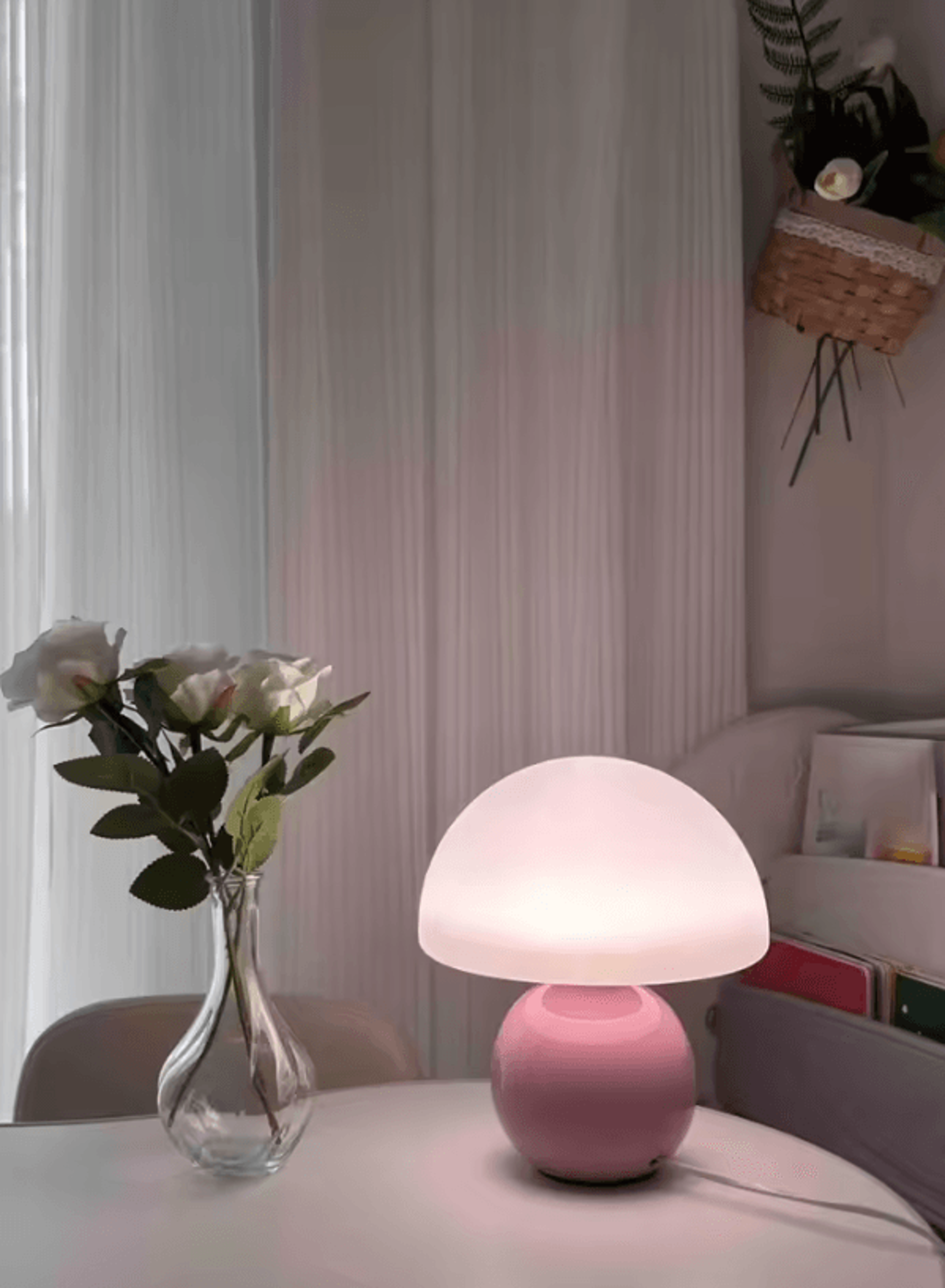 usb decorative table lamp modern led night light for bedroom, desk & home decor