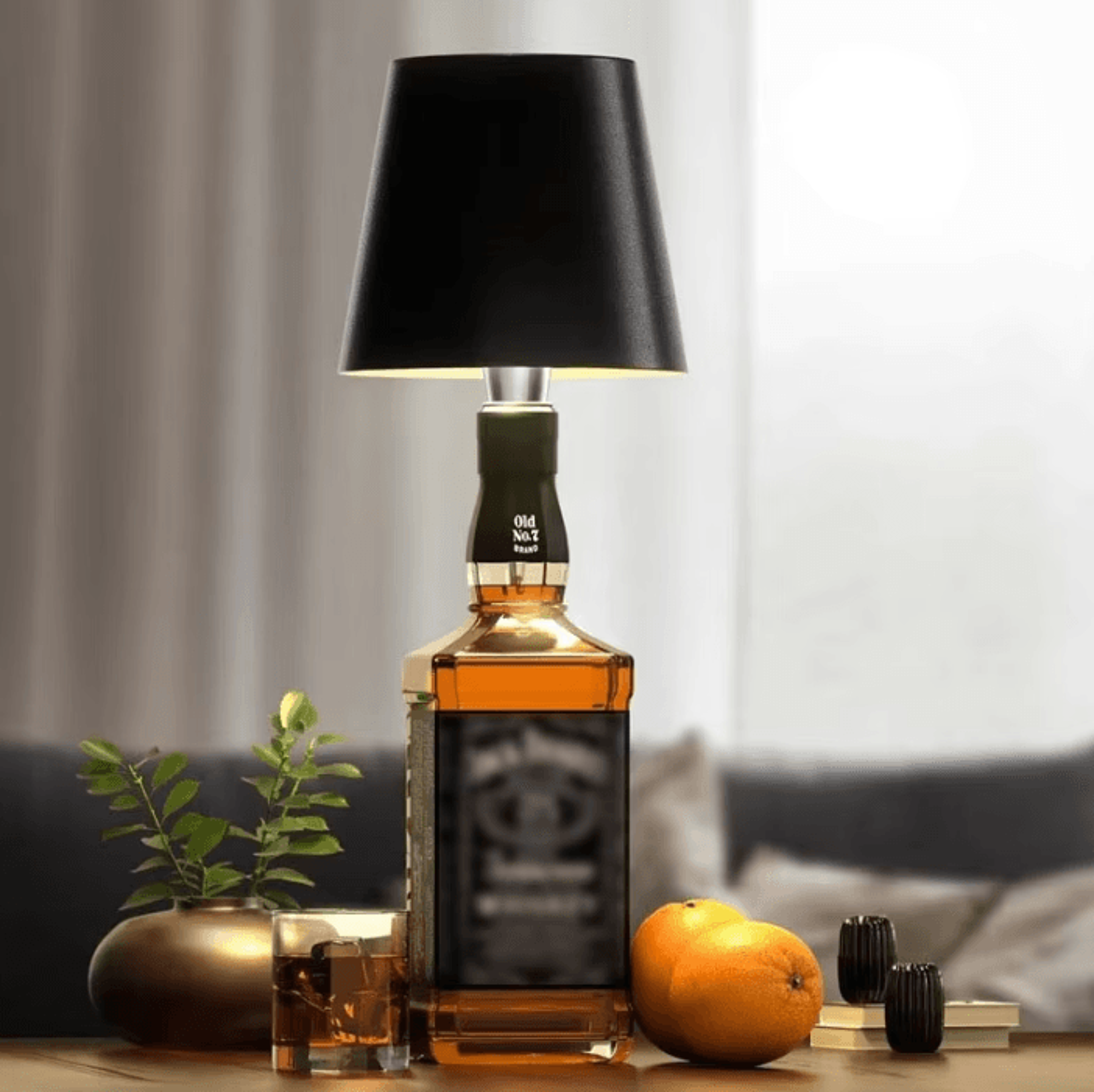wireless bottle lamp touch control led bottle light with 3 colors & stepless dimming