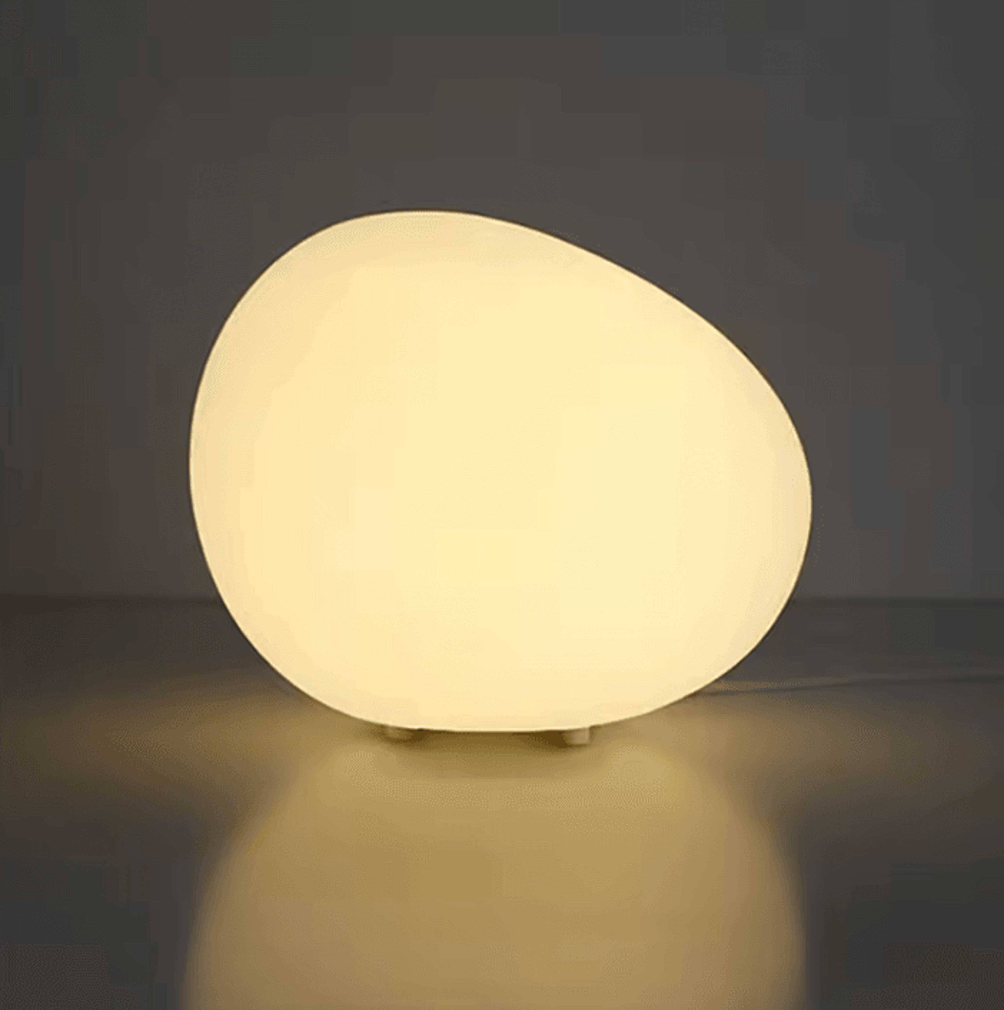 cobblestone led table lamp modern minimalist night light for bedroom & home decor
