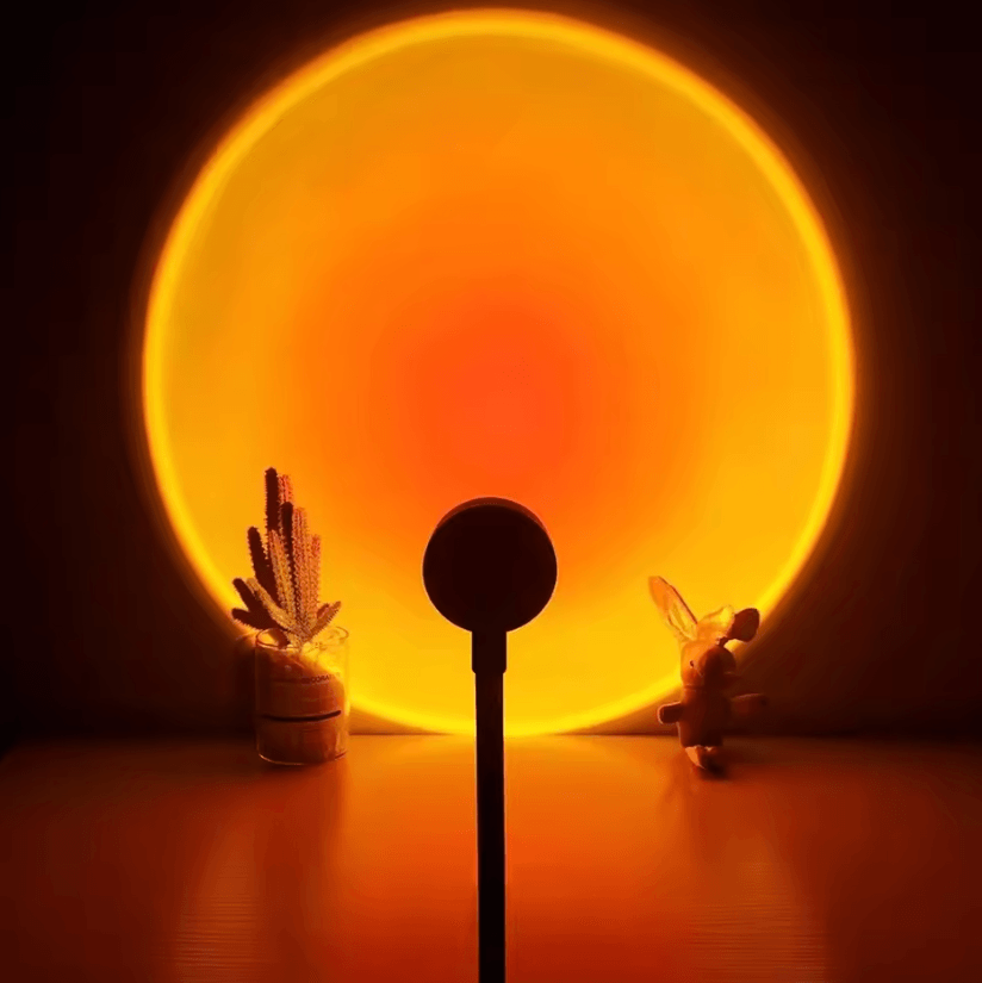 usb sunset projection lamp led ambient light for bedroom & home decor