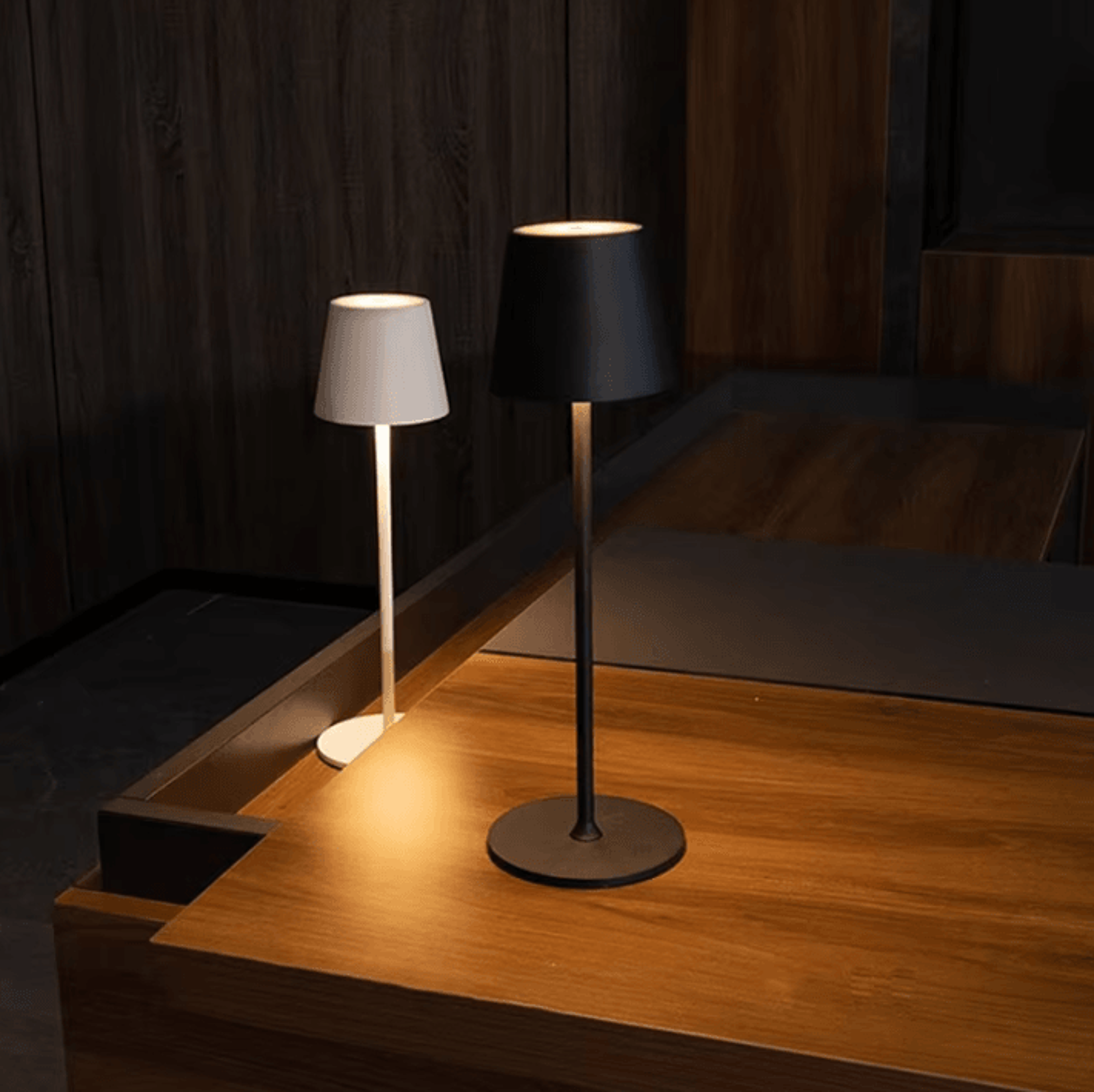 retro led table lamp with touch control & 3 color modes for bedroom & home decor