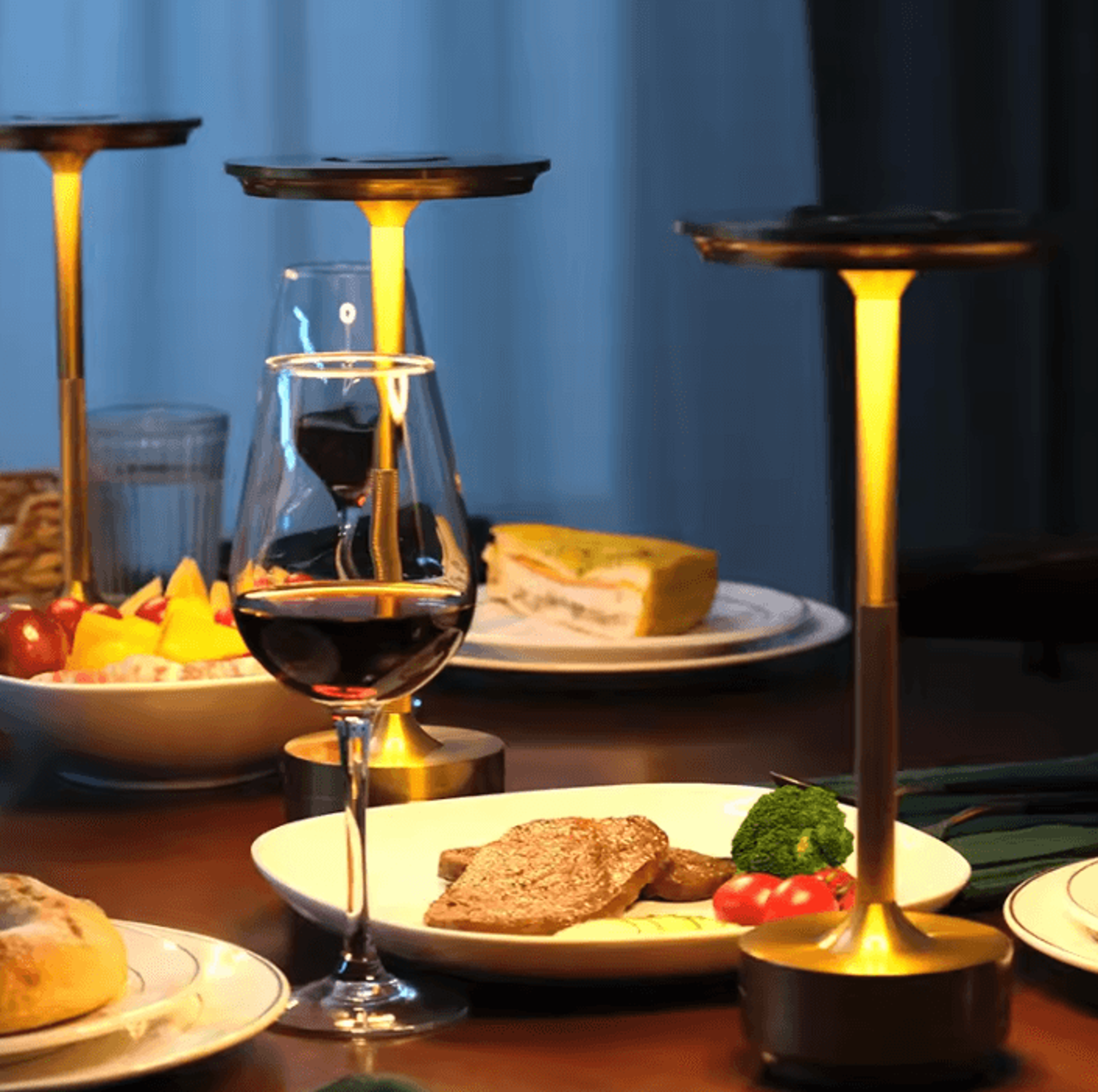 rechargeable aluminum led table lamp with touch control & stepless dimming