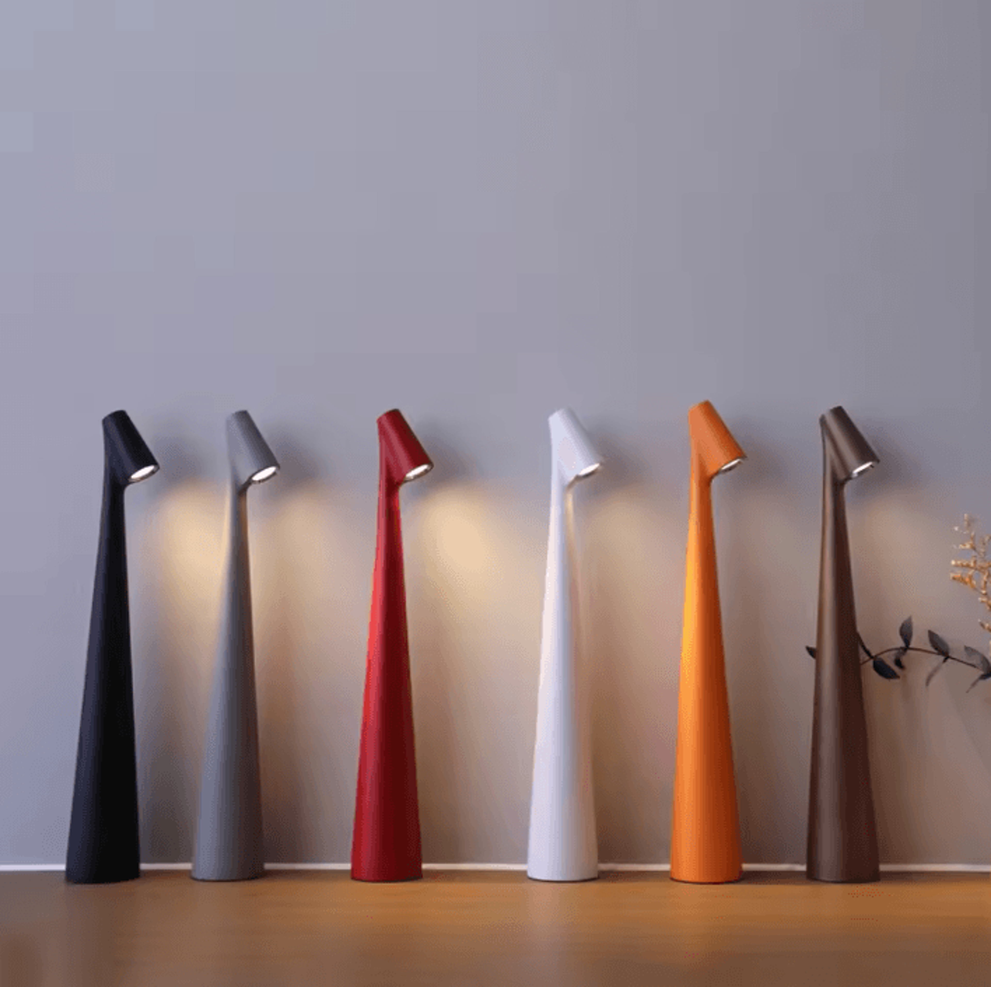 minimalist rechargeable led desk lamp touch dimmable bedside table light
