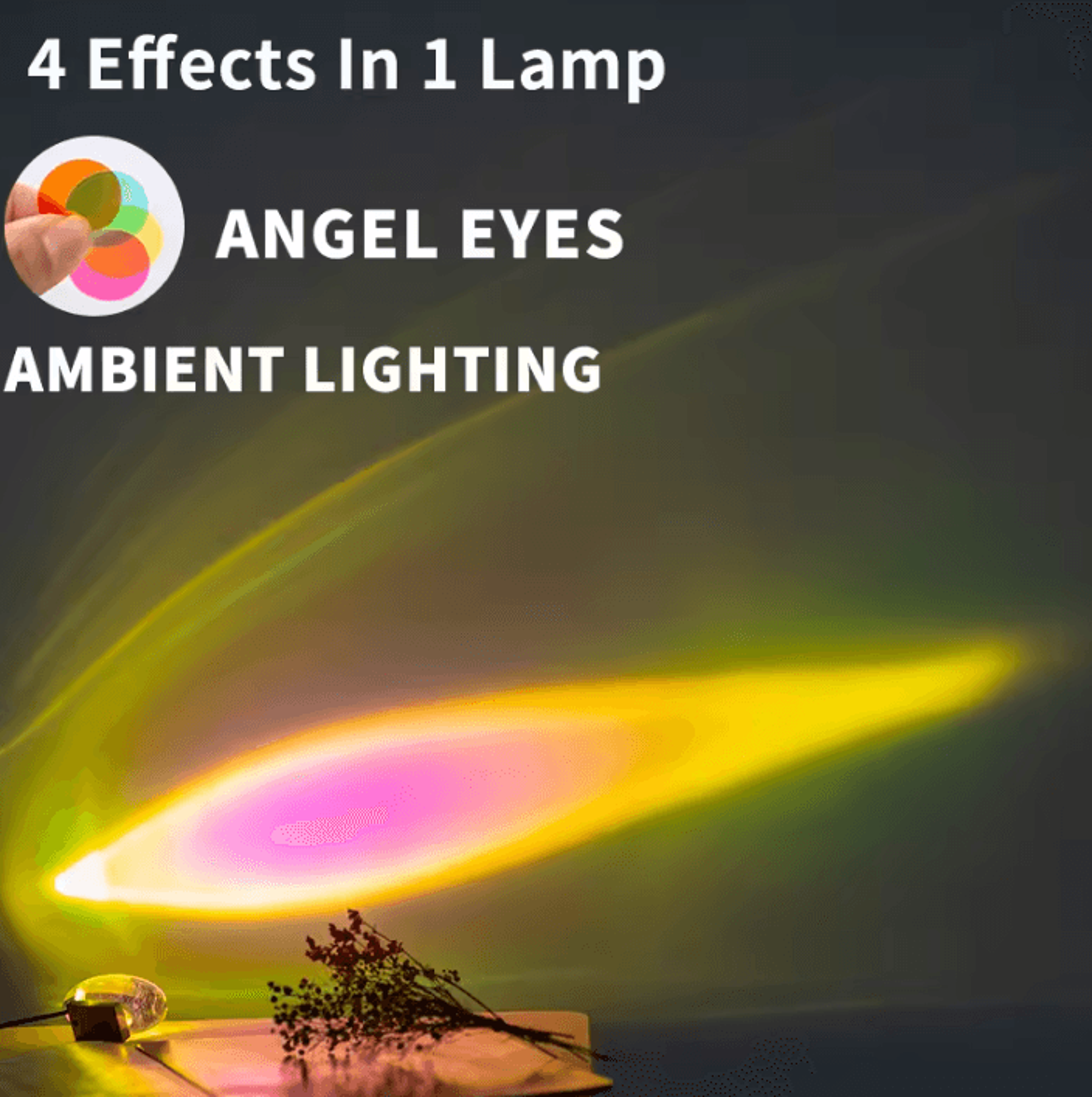 led crystal egg table lamp colorful projection night light for bedroom decor