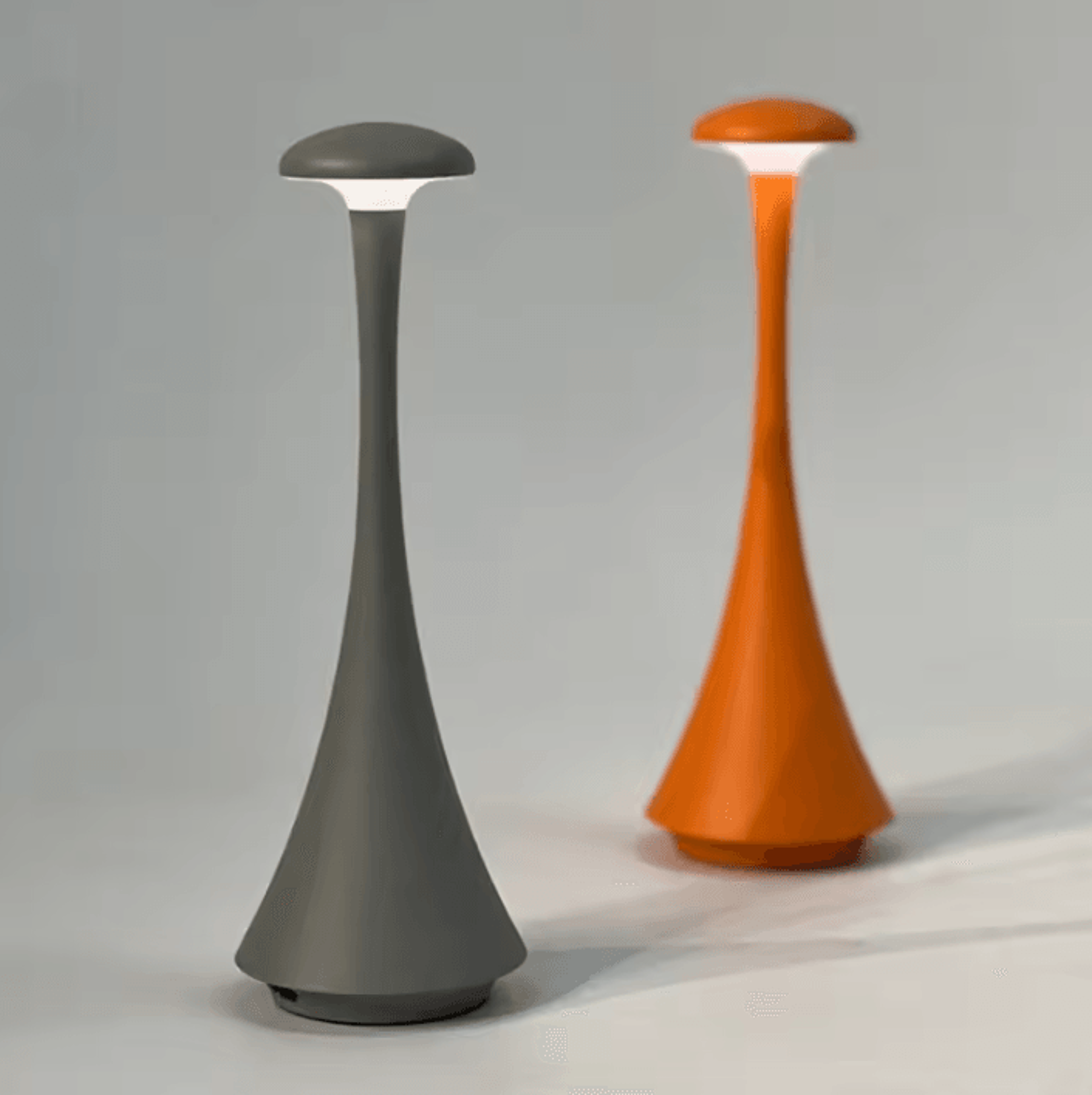 rechargeable mushroom table lamp usb-c wireless touch led bedside light
