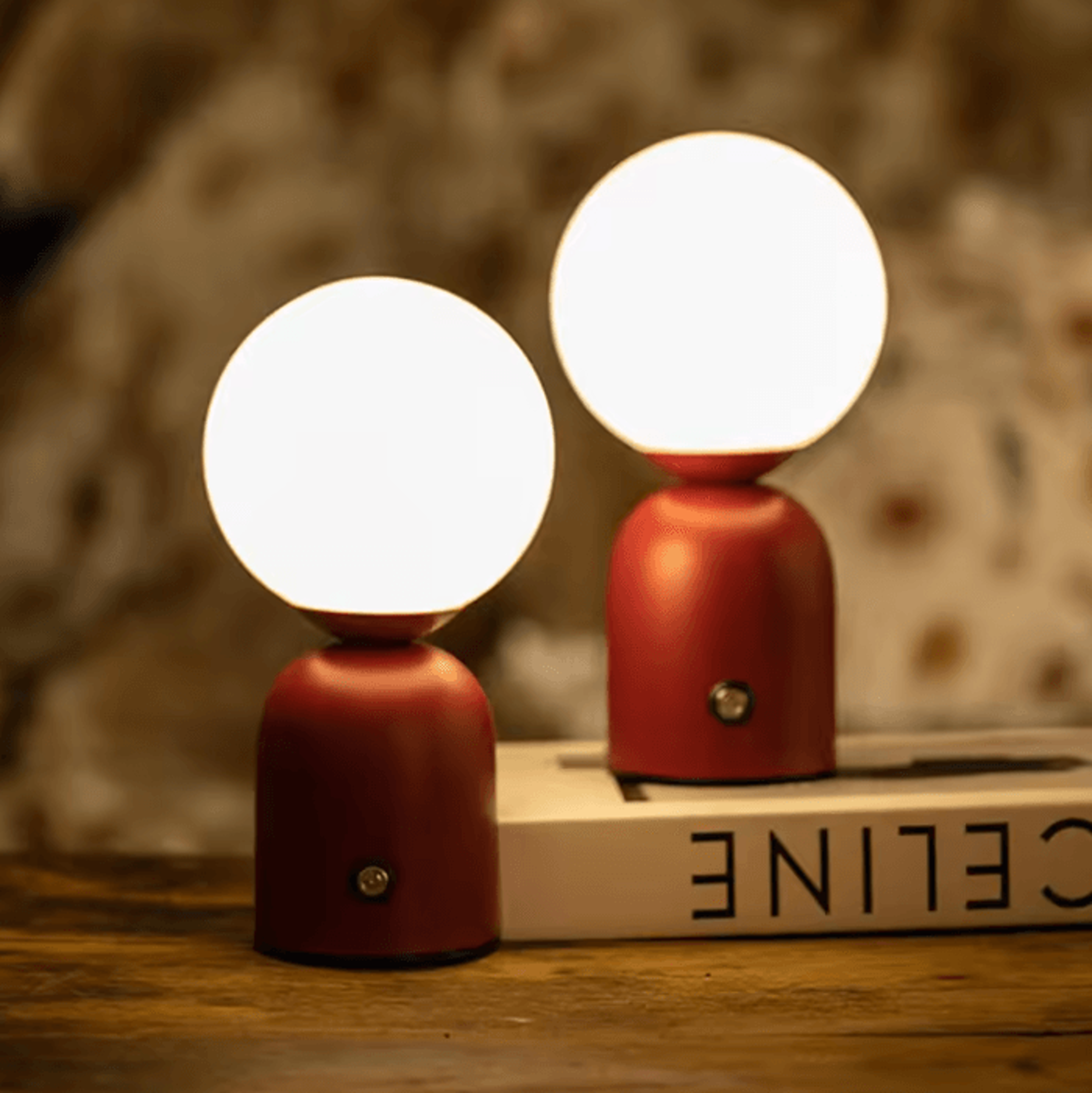 rechargeable led table lamp usb-c modern bedside desk light