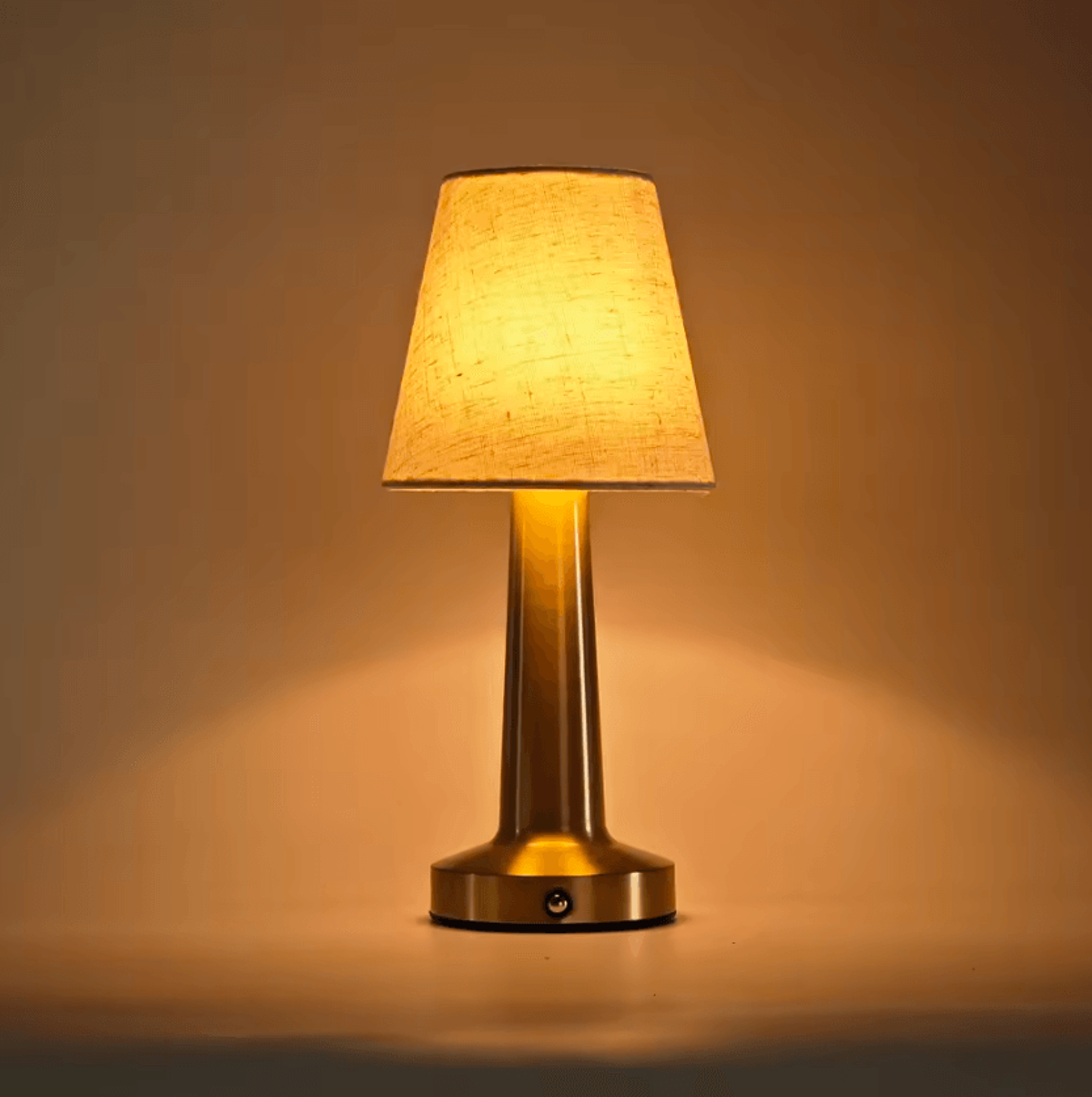 rechargeable led table lamp with fabric shade touch sensor bedside light