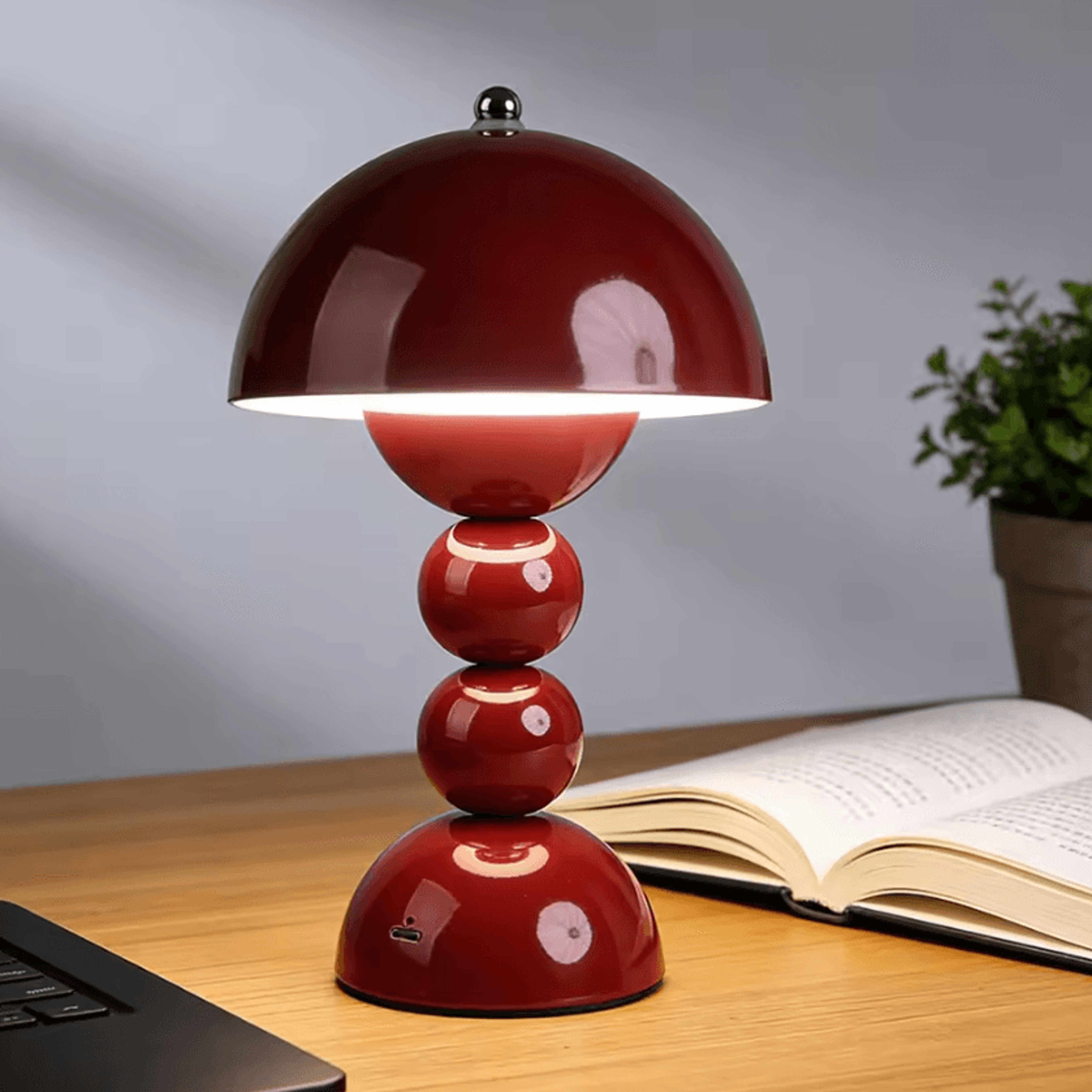 nordic led table lamp touch control 3 color stepless dimmable desk light