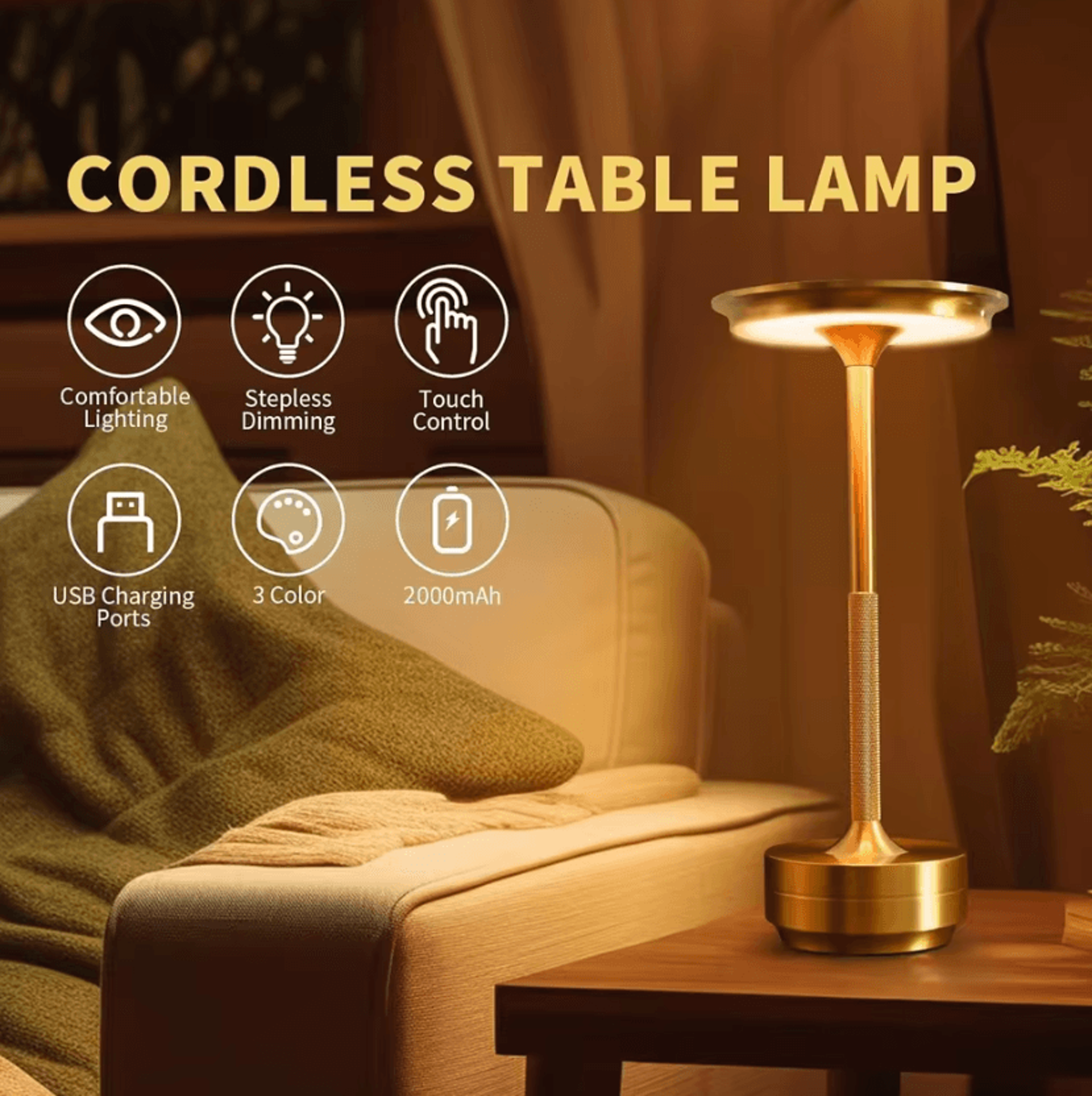 usb ufo led table lamp modern space-inspired decorative night light