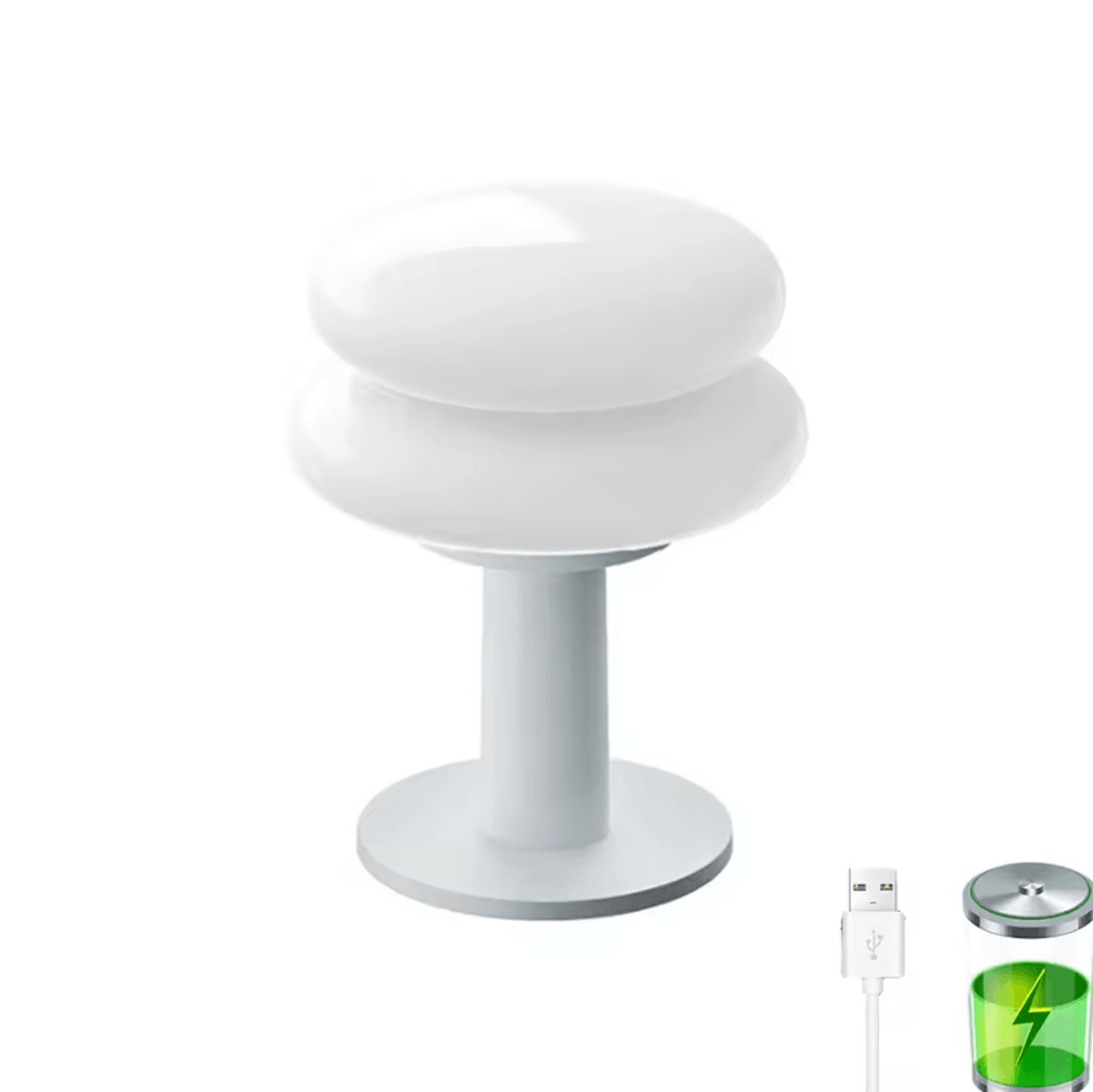 bauhaus rechargeable led table lamp with 3-level dimmable touch control