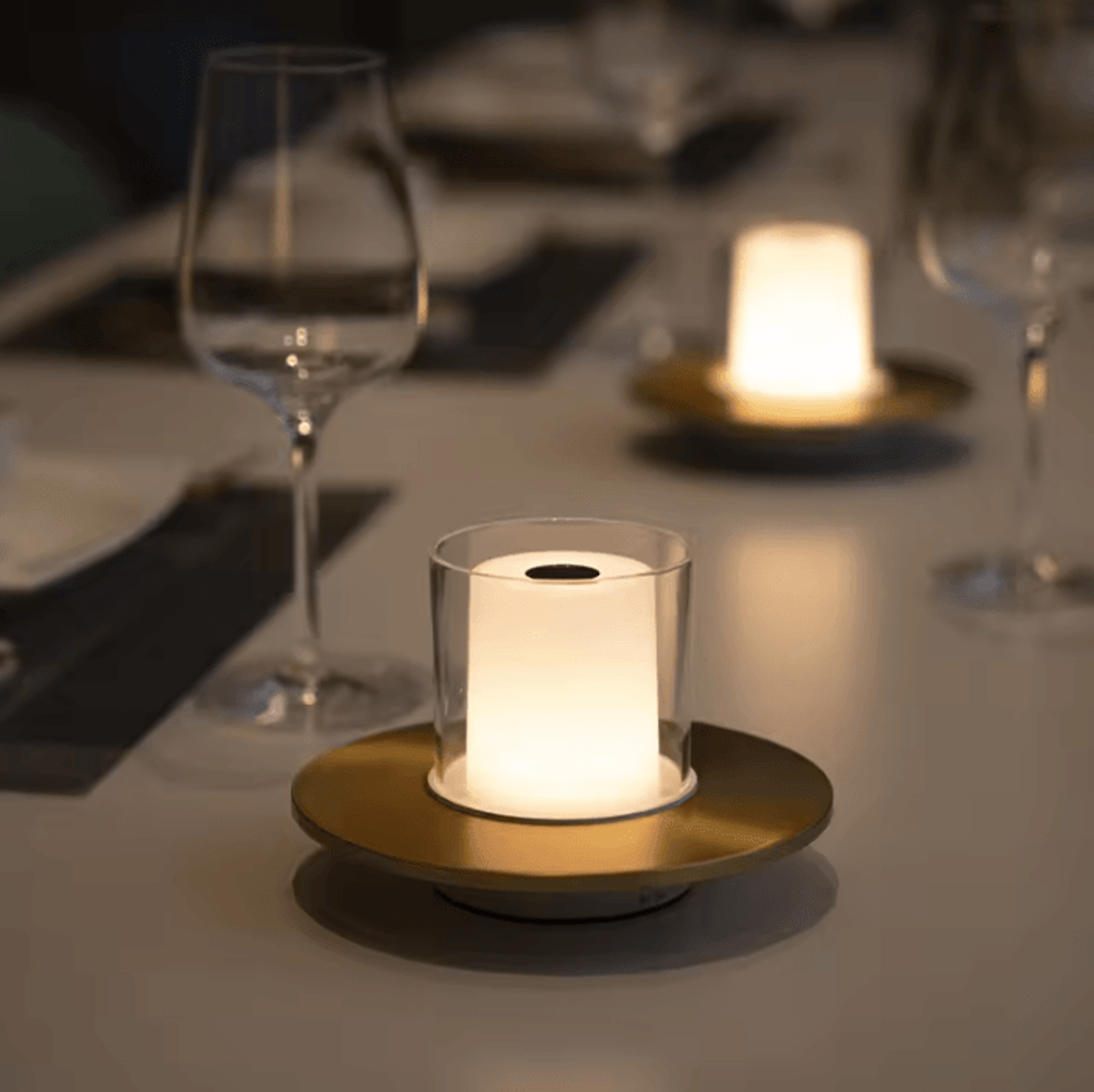 led candlelight atmosphere table lamp decorative restaurant night light
