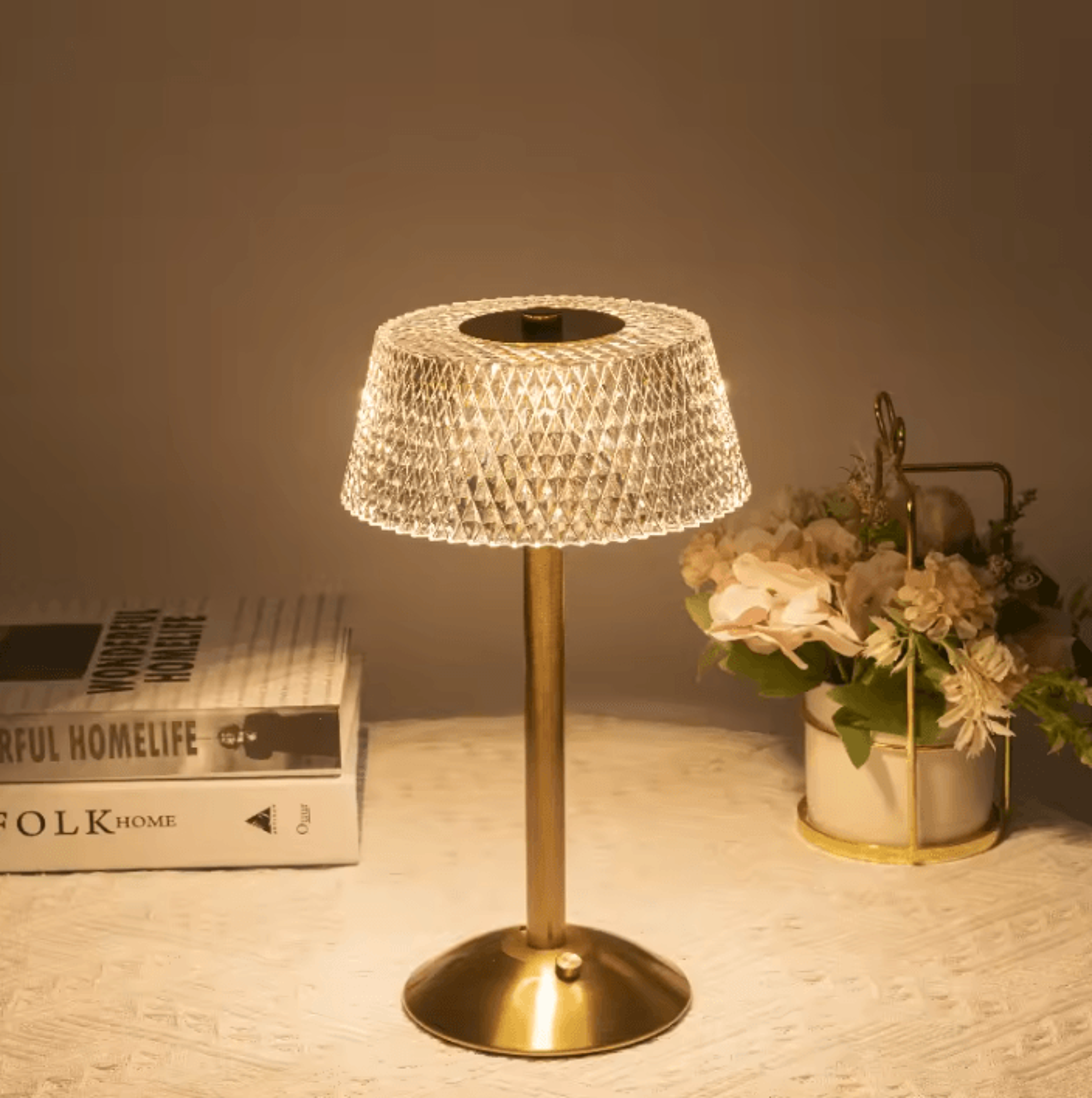 european led table lamp usb rechargeable touch dimmable bedside light