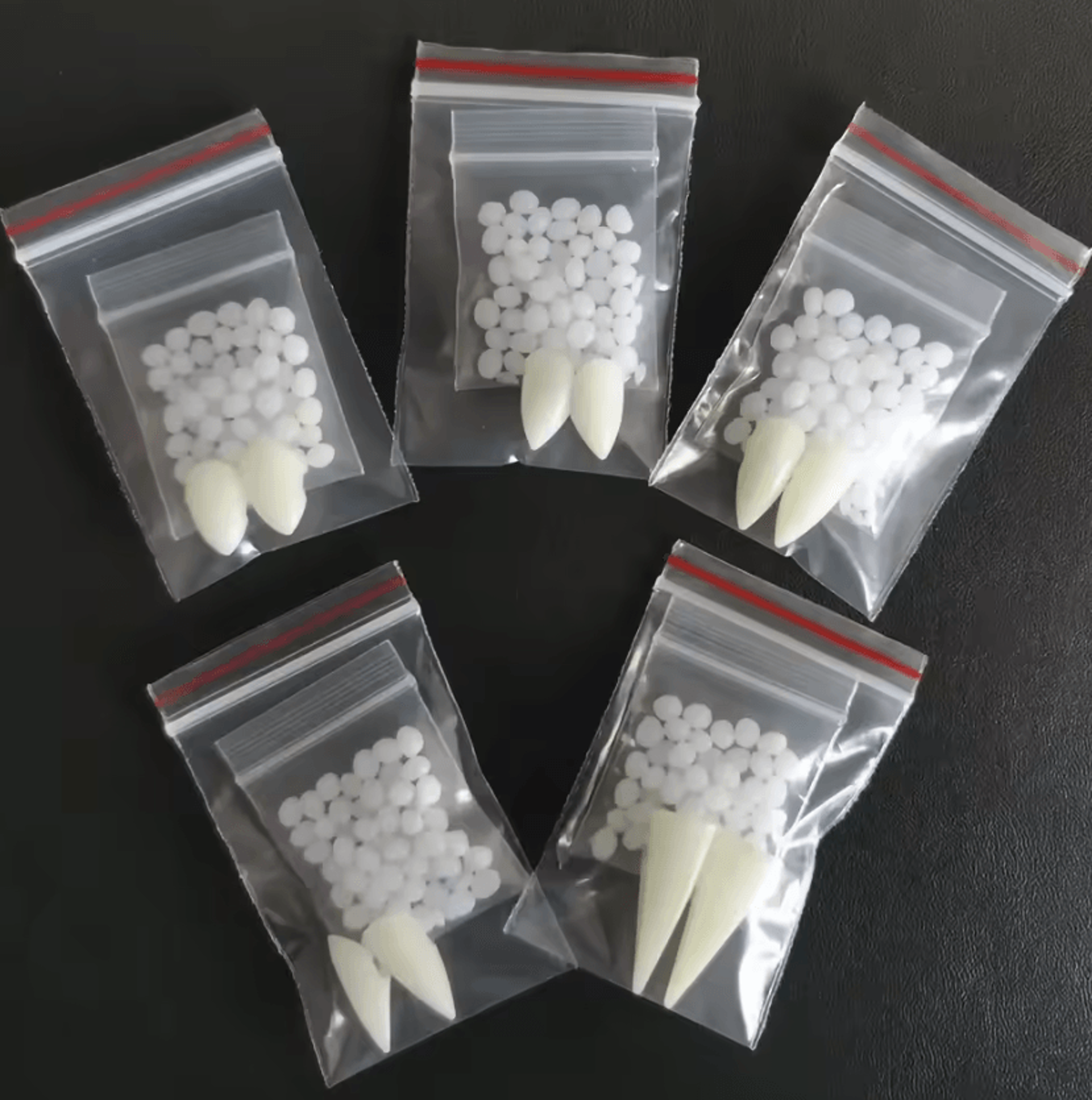 reusable vampire fangs with adhesive halloween cosplay teeth set