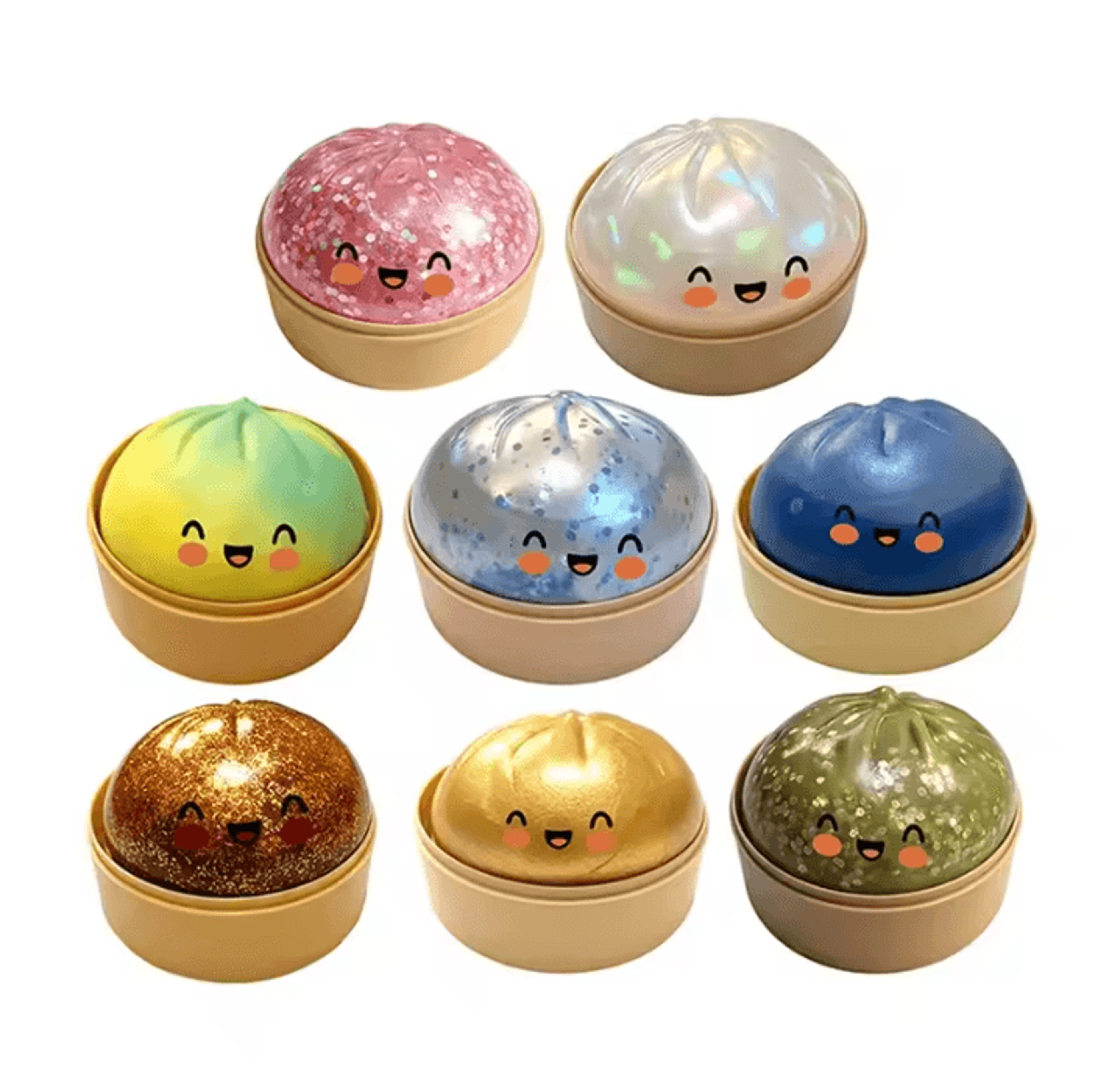 slow rebound dumpling stress ball – dumpling stress ball soft squeeze toy for relaxation & desk decor