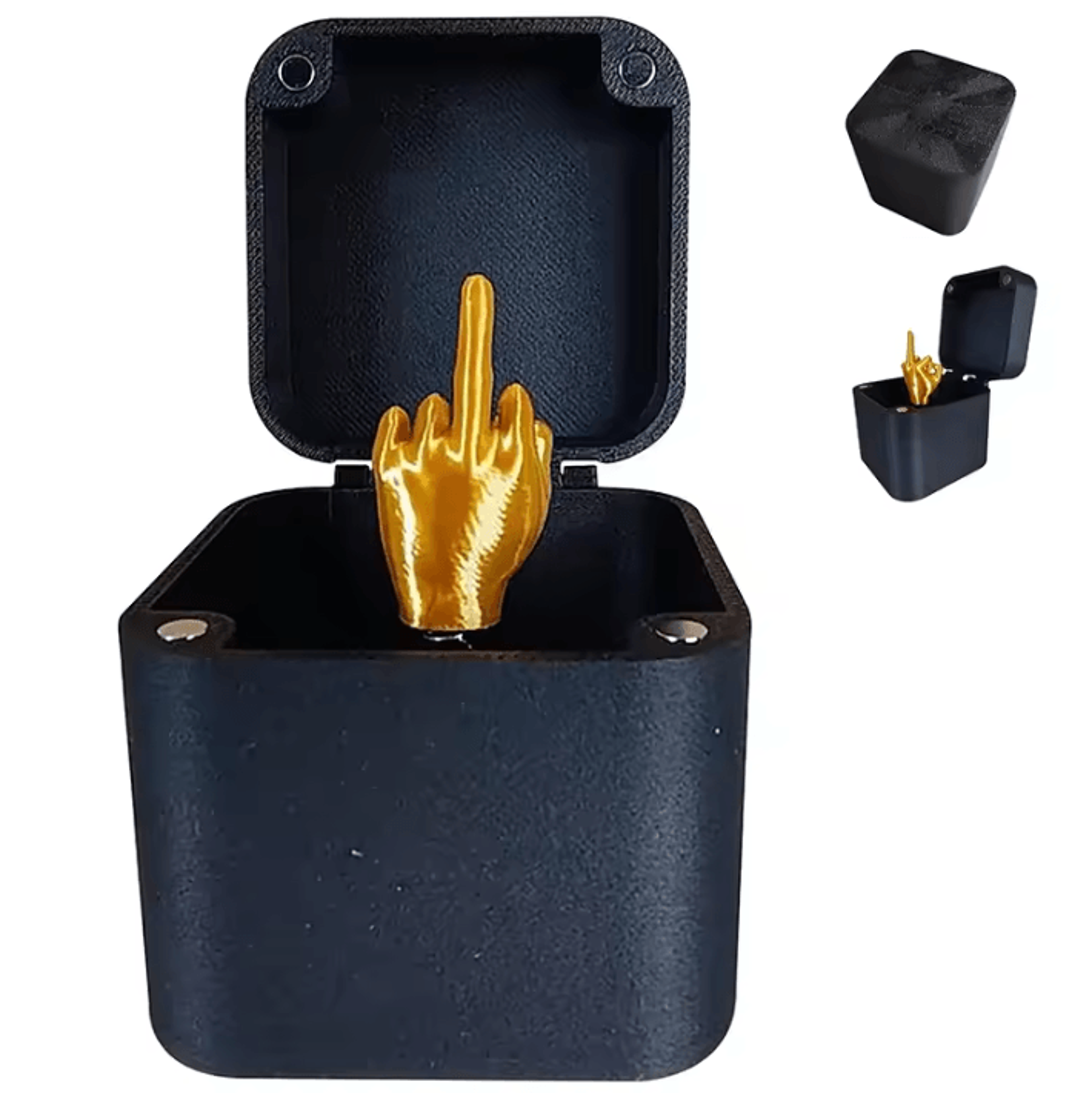 middle finger surprise box – prank gift box funny desk toy & novelty gag gift