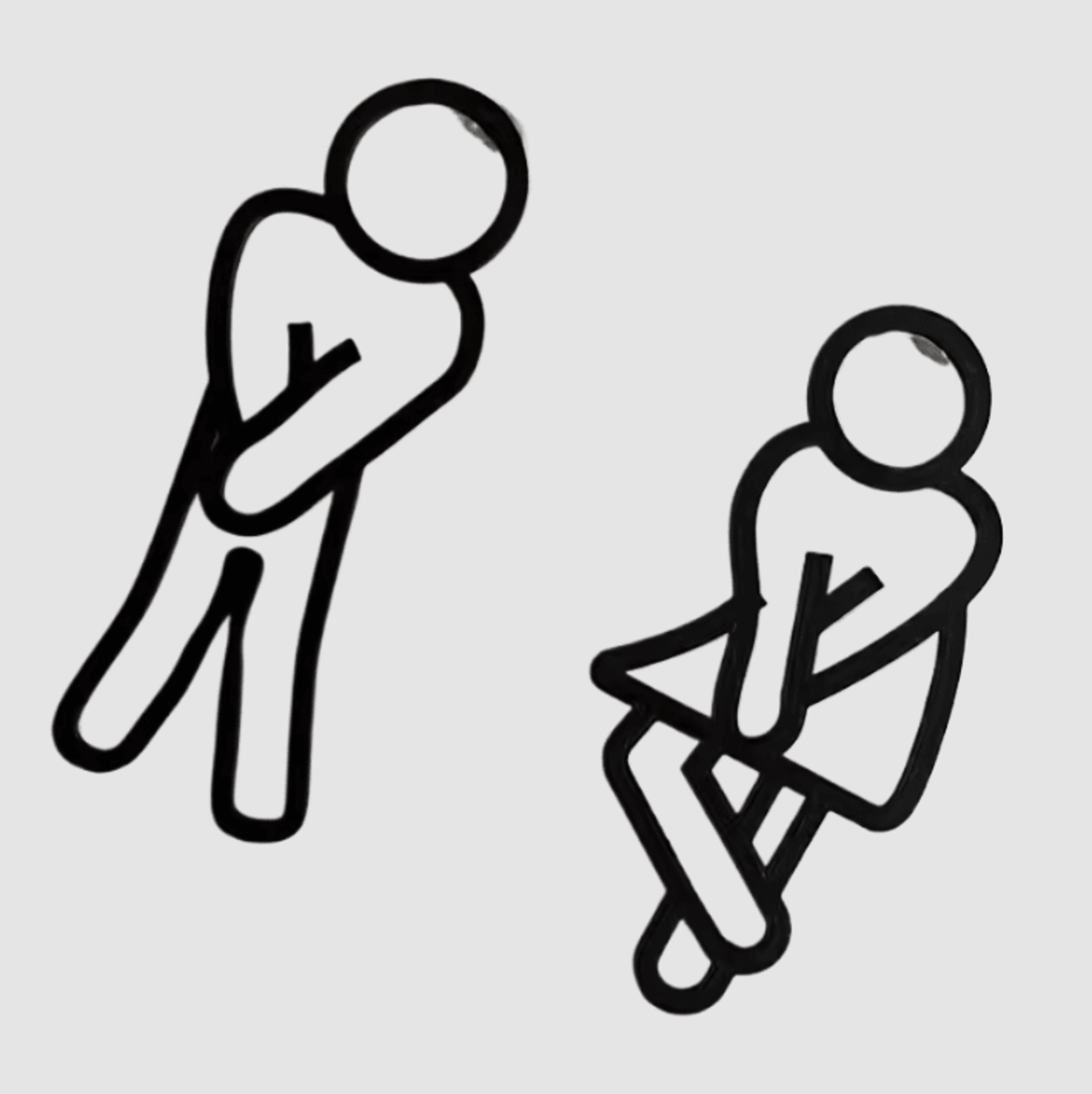 funny bathroom door sign – bathroom door sign creative restroom wall decor for home, cafe & restaurant
