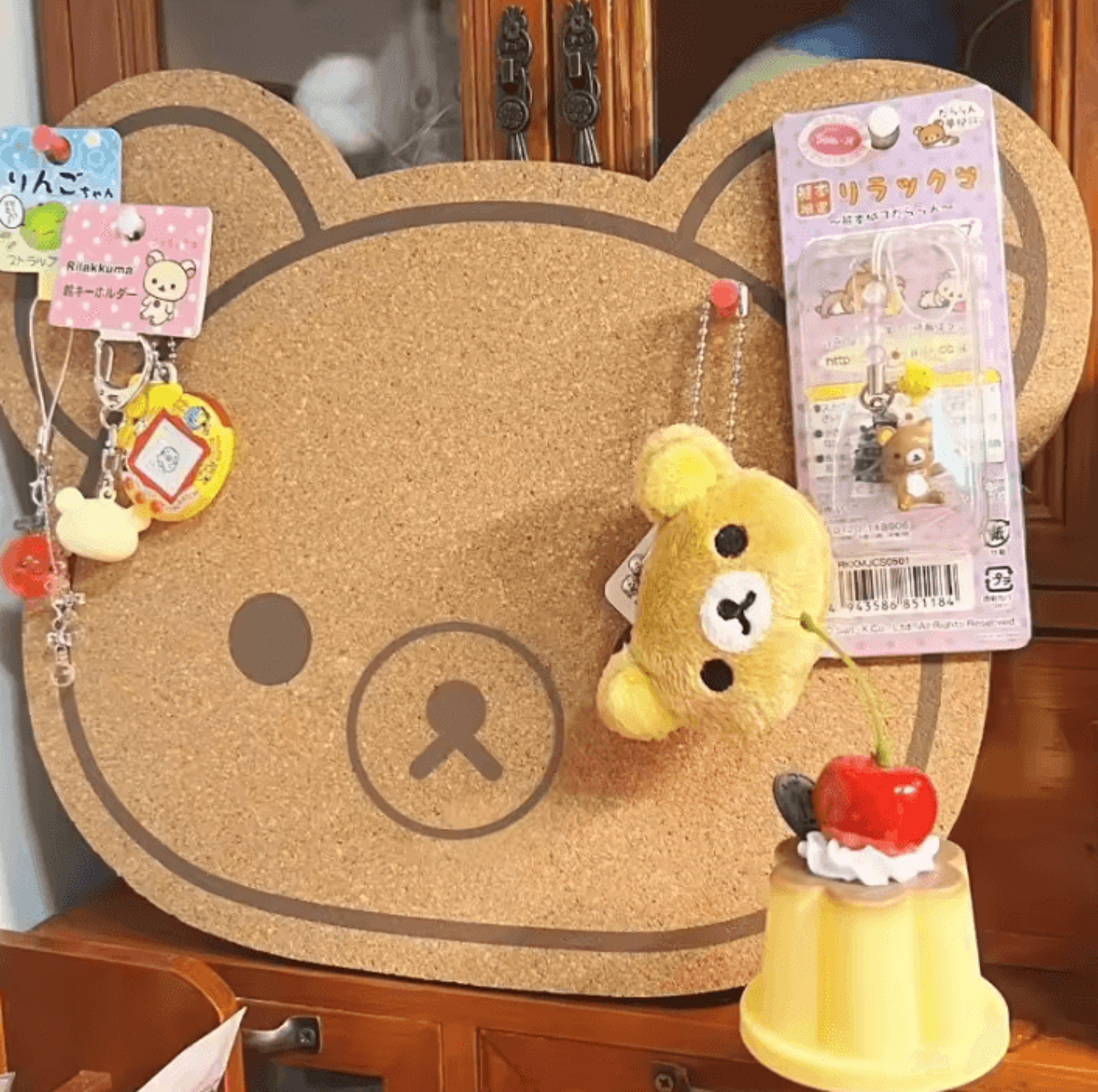 cartoon bear felt wall board – felt wall decor cute bear panel for kids' room & nursery