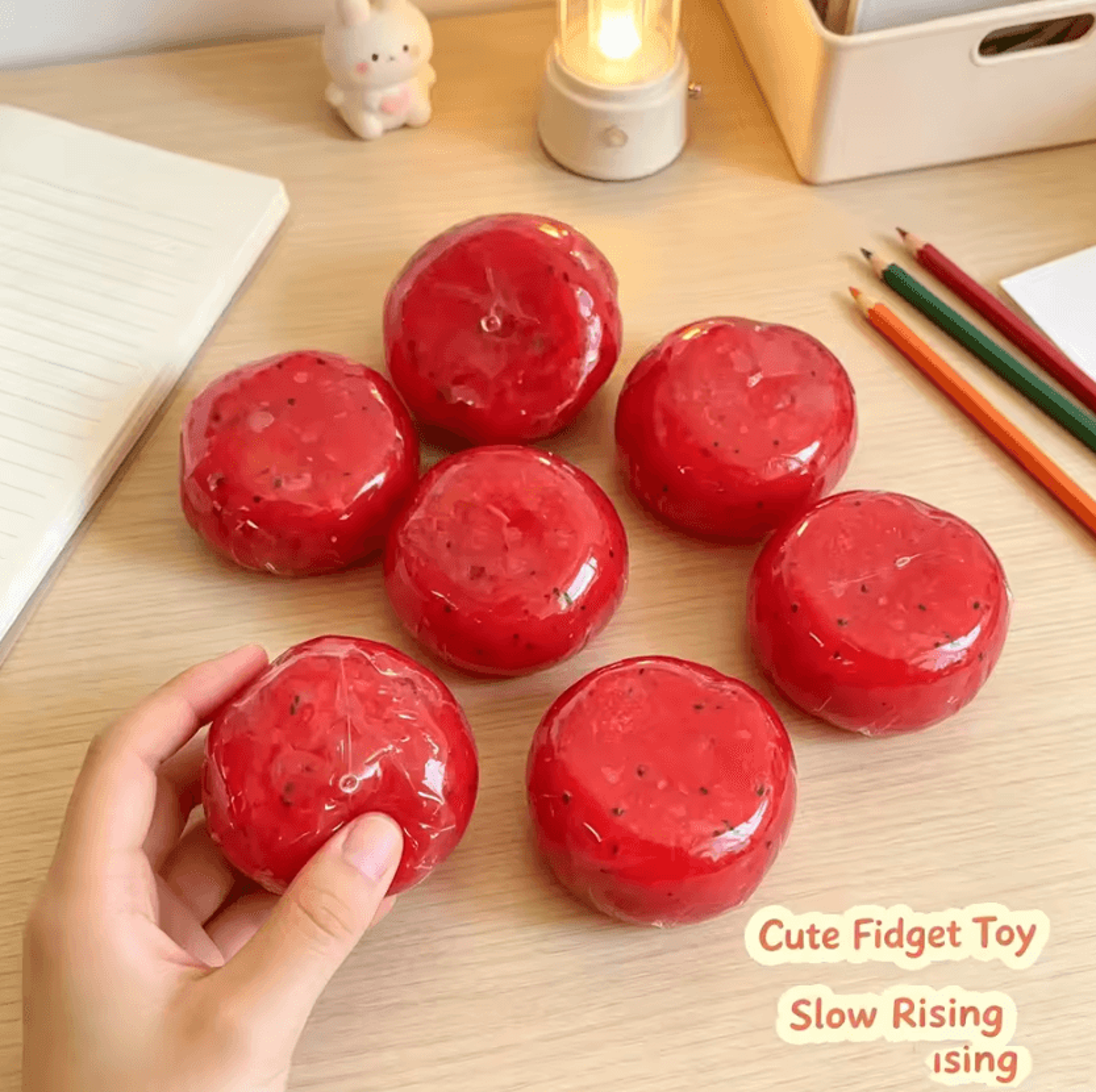 watermelon slushie squishy toy – watermelon squishy toy cute sensory fidget & room decor