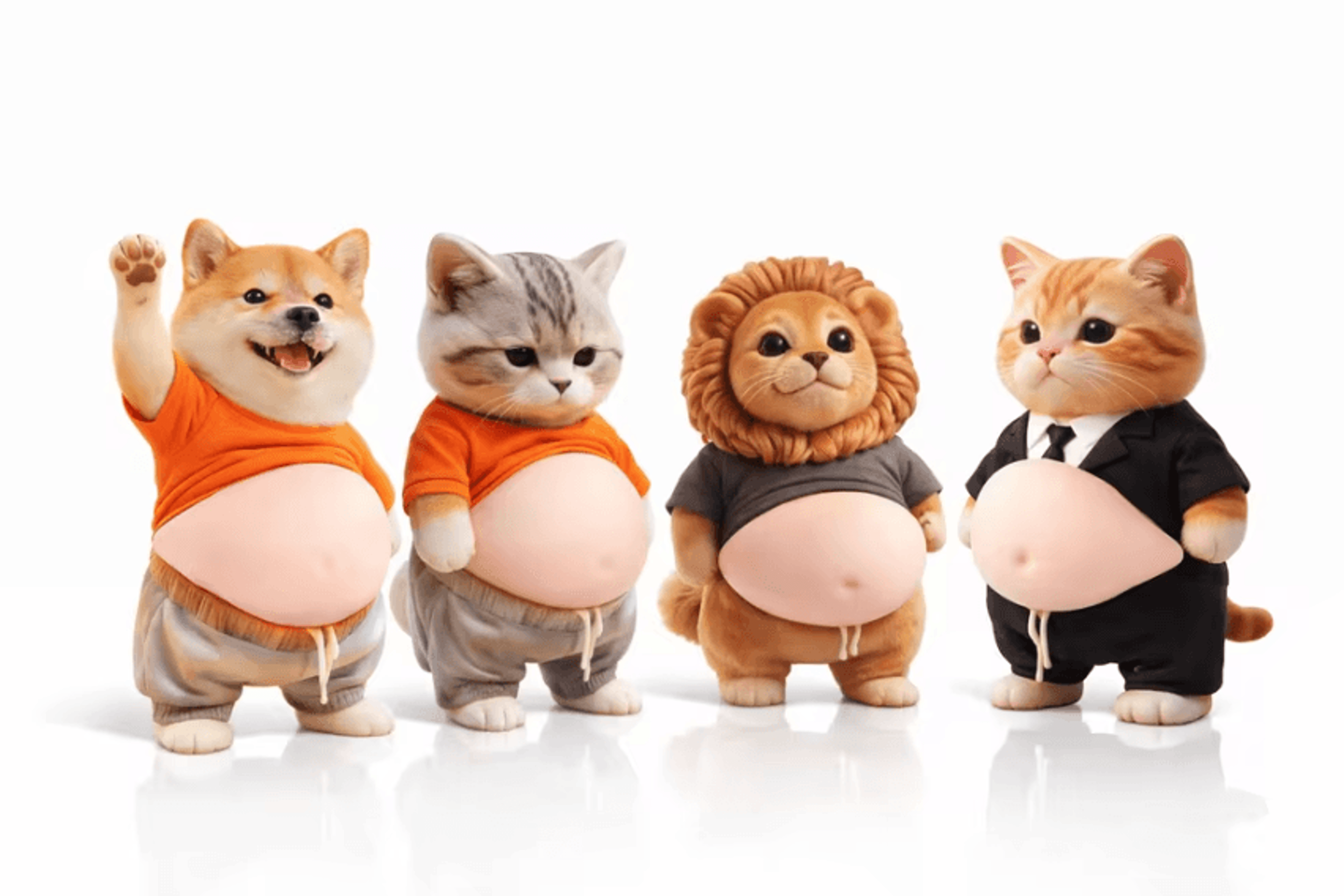 2pcs 3d shiba inu wall stickers – cute shiba inu stickers self-adhesive 3d dog decals for home & office decor
