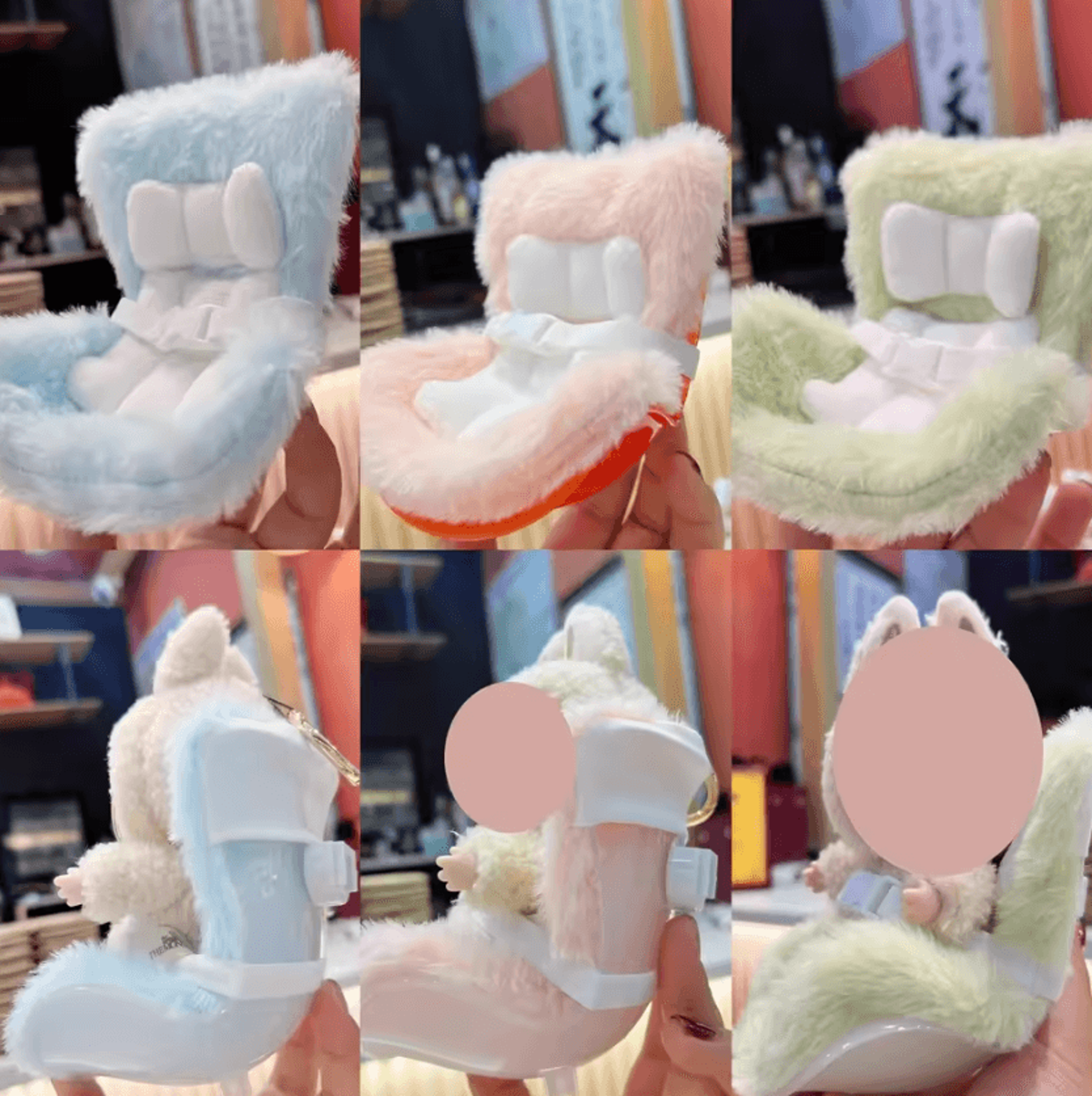 mini doll car safety seat – doll car seat car interior doll accessory for 17cm plush figures