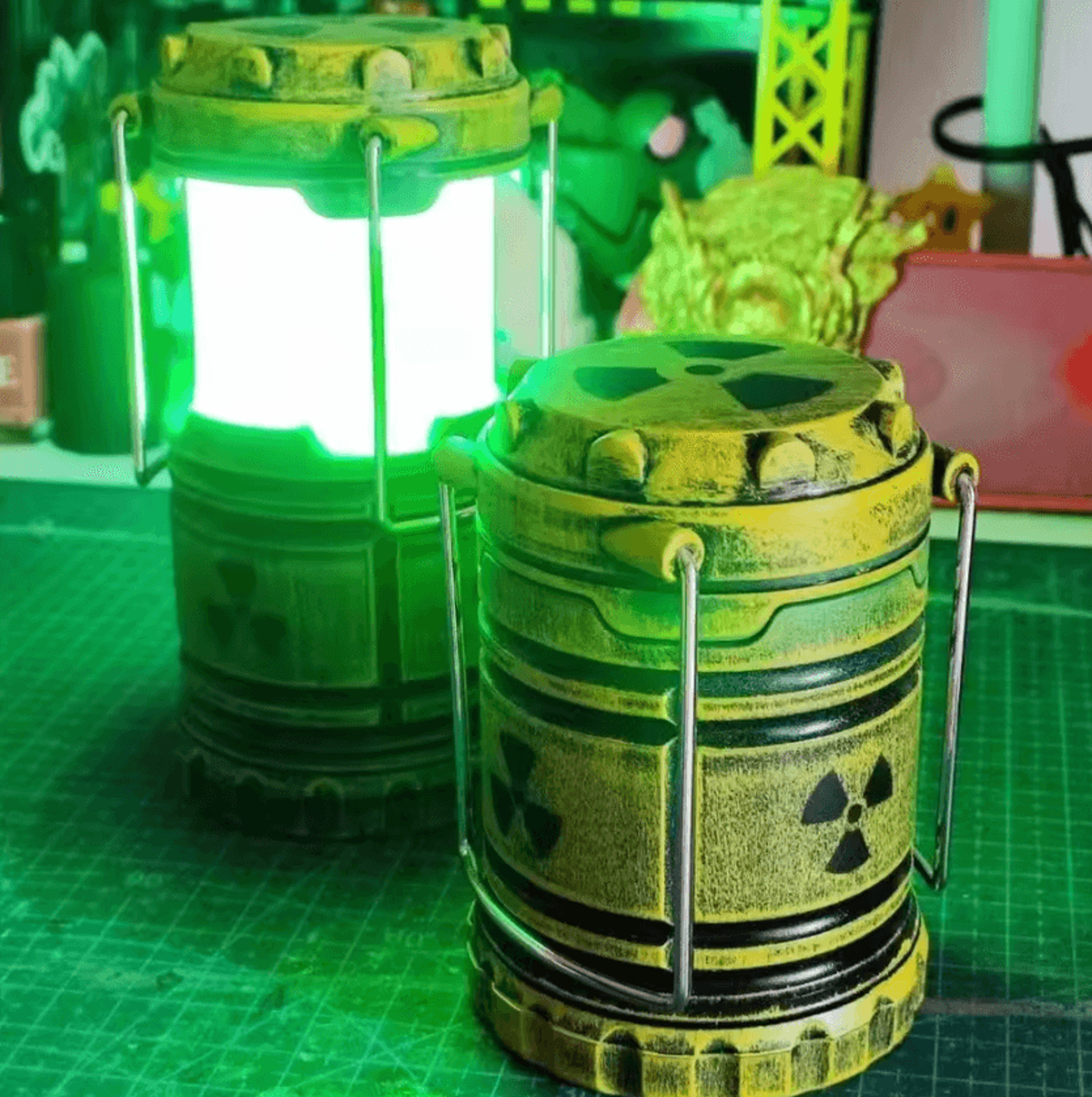 mini nuclear reactor night light – nuclear reactor lamp novelty led night light for bedroom & desk decor