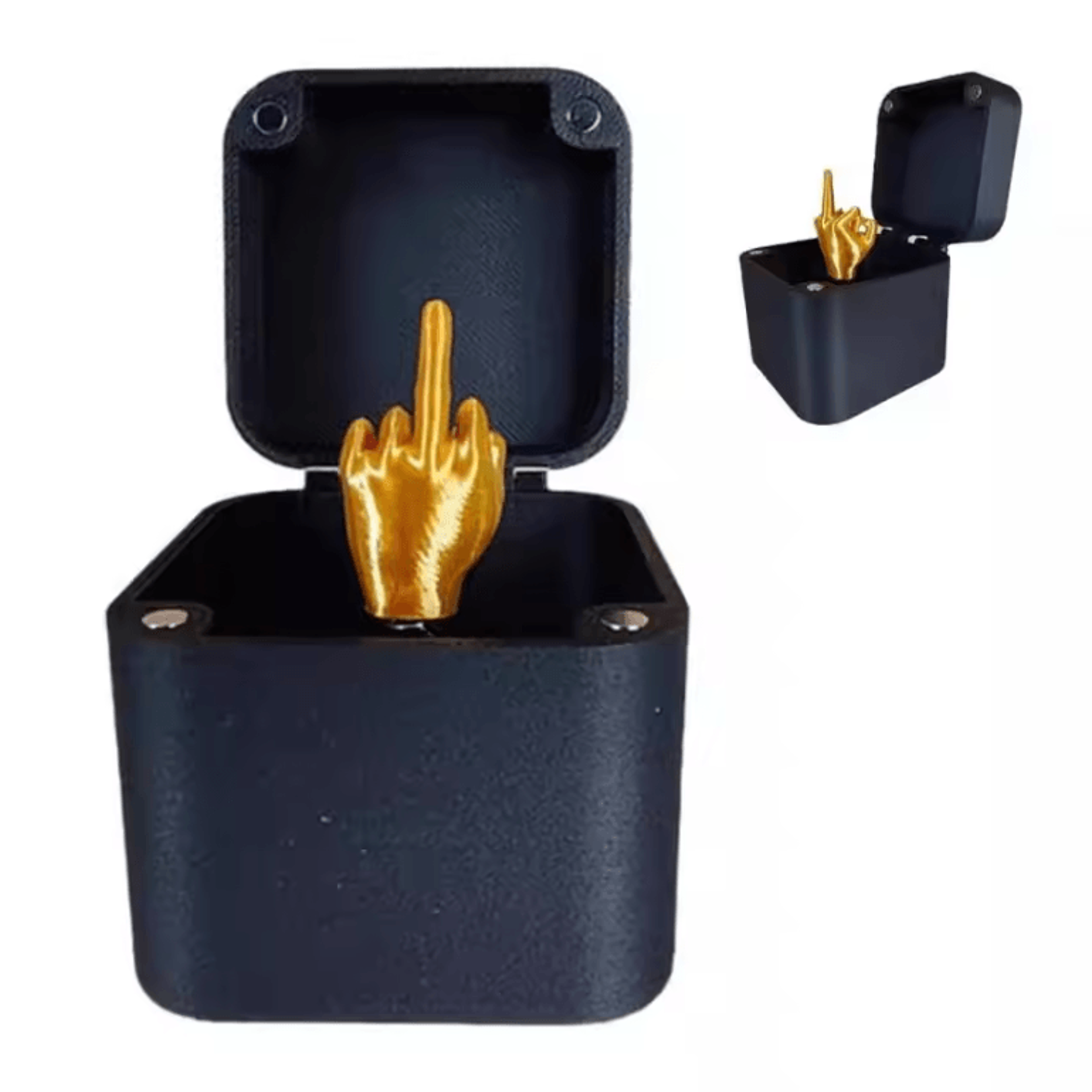 pop-up middle finger christmas gift box – funny prank gift box pop-up gag gift for holiday & office fun