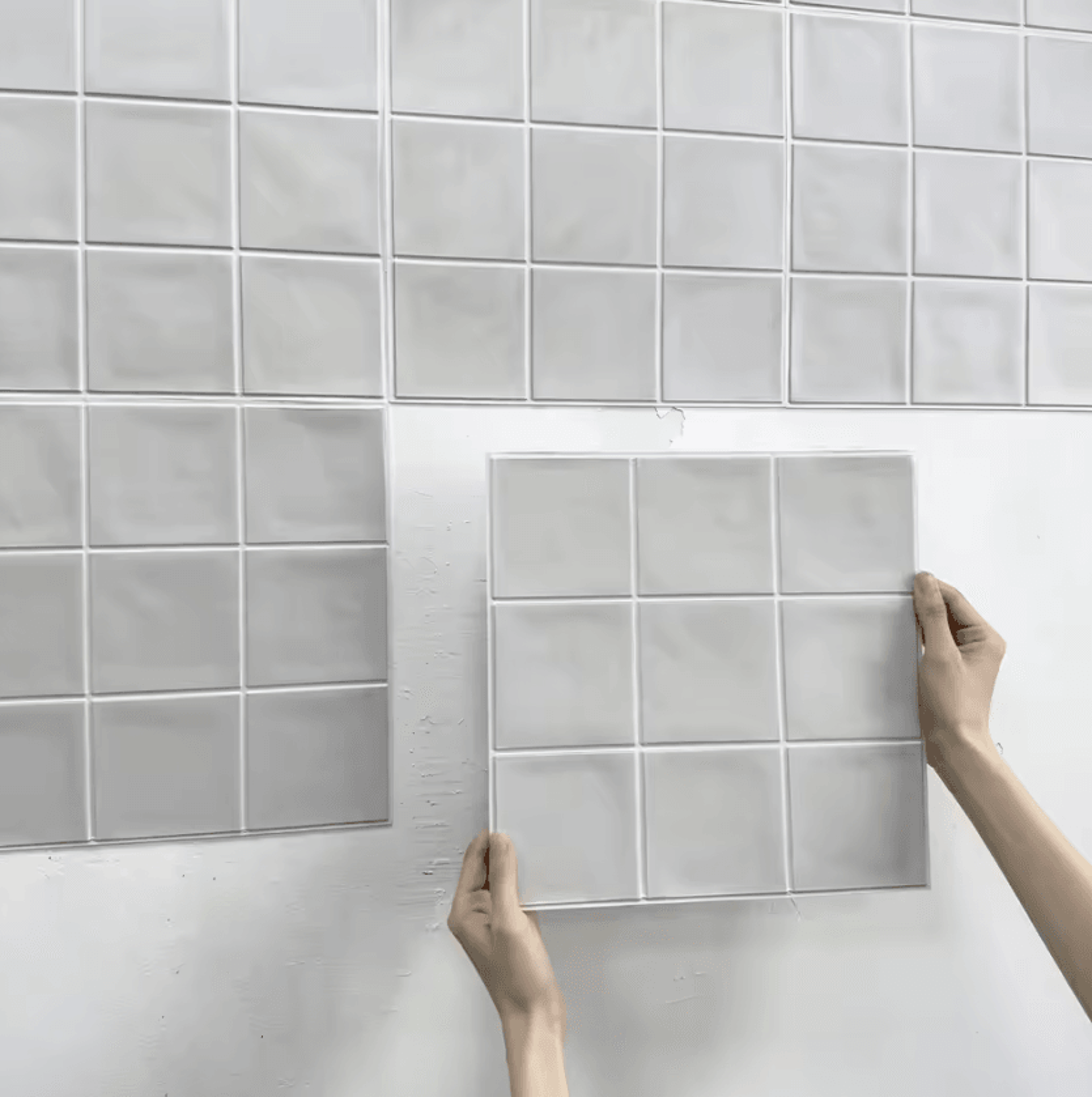 3d peel and stick tile stickers for kitchen & bathroom – waterproof backsplash panels