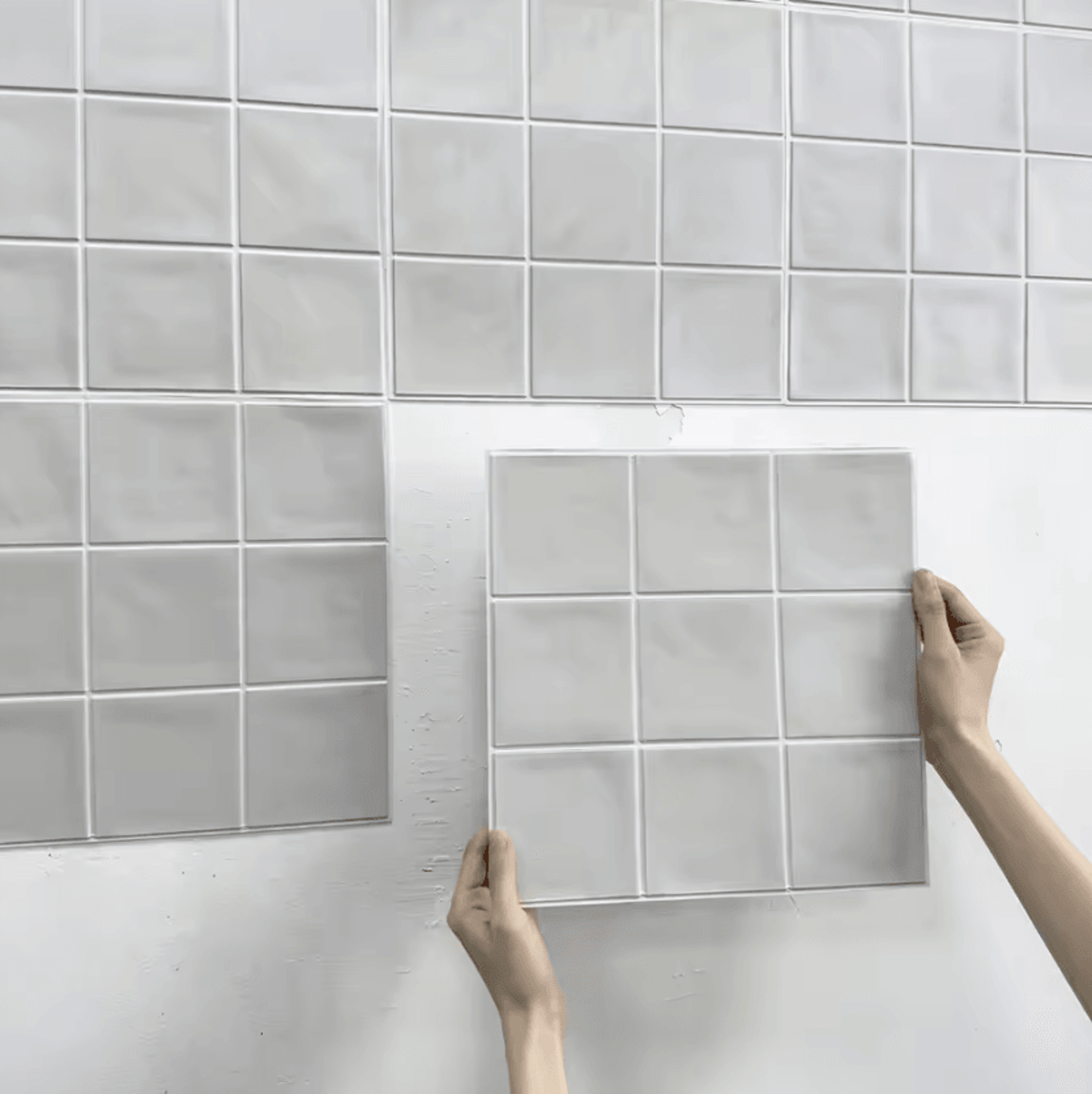 3d peel and stick tile stickers – 30x30cm water-resistant kitchen & bathroom wall tiles